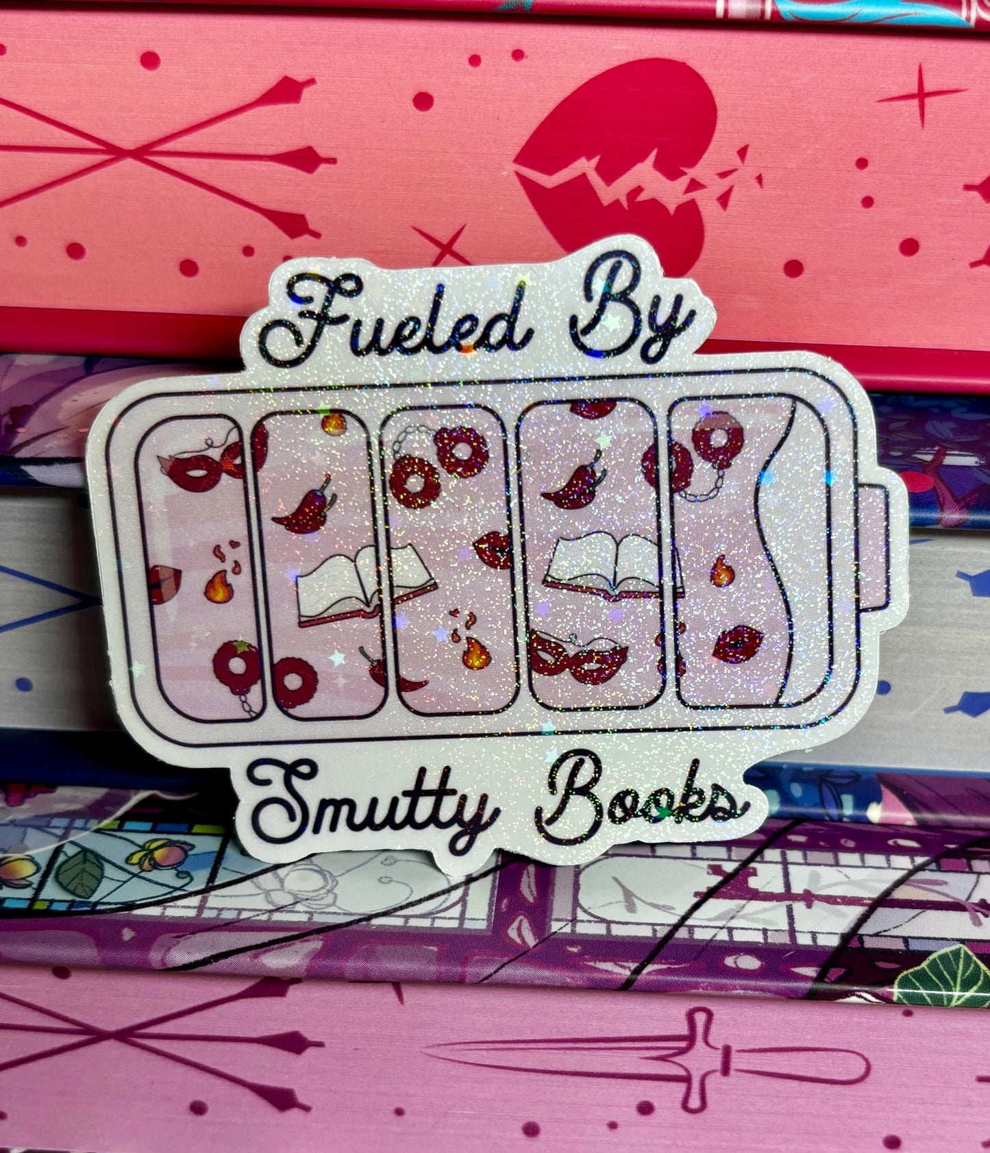 Fueled By Smutty Books Sticker