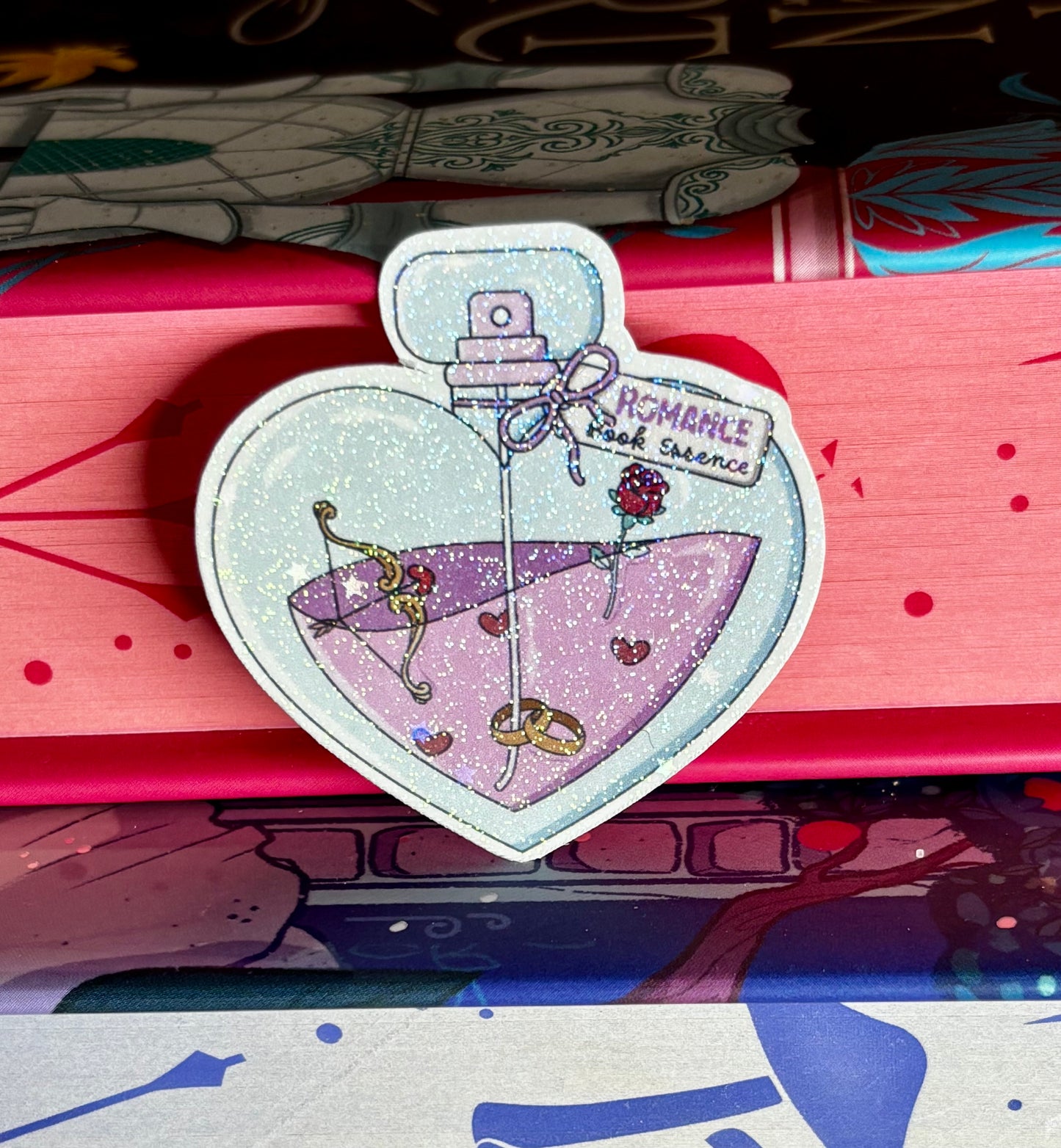 Mini Romance Book Essence Potion Bottle Sticker