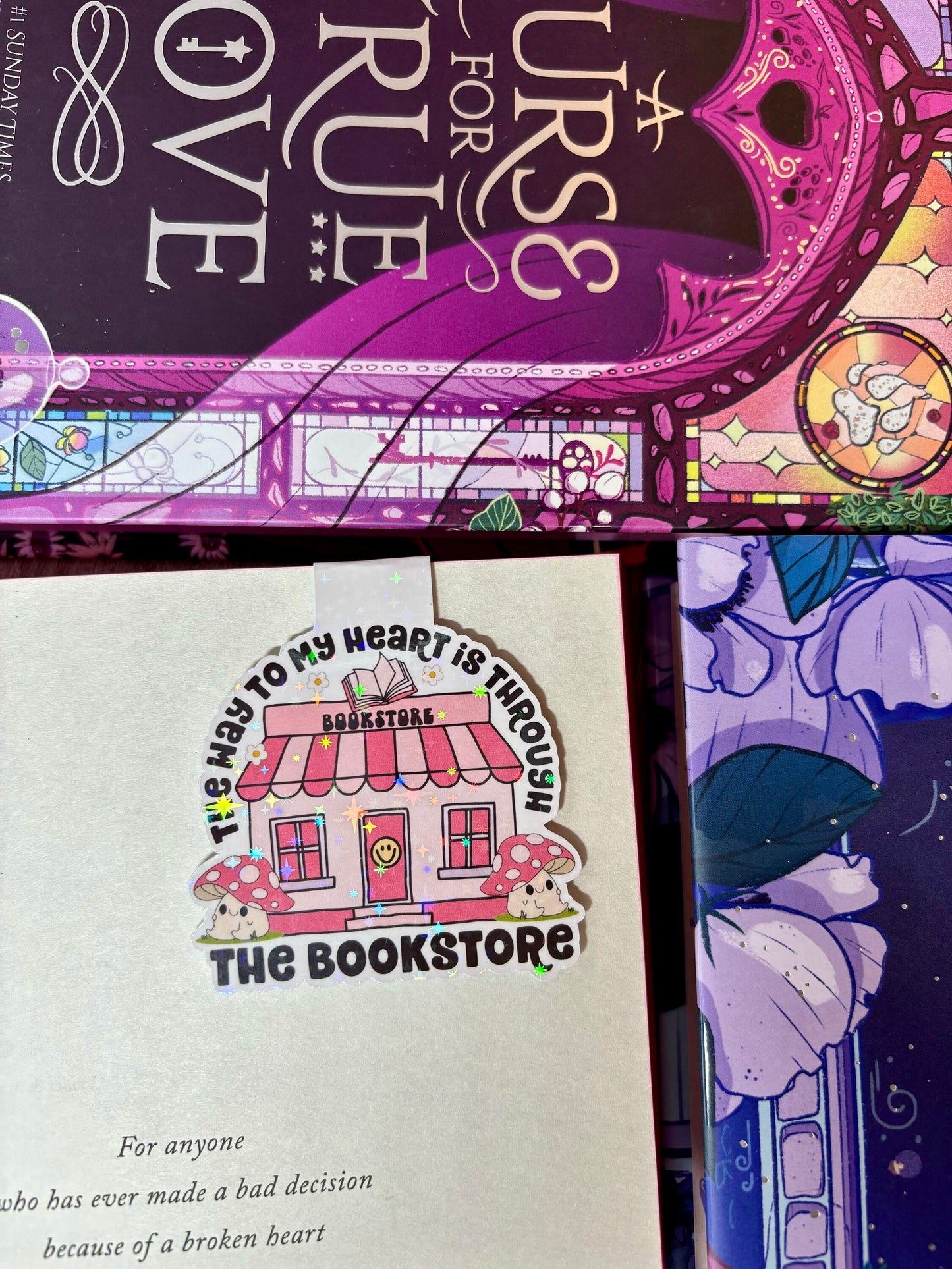 The Way To My Heart Is Through The Bookstore Magnetic Bookmark