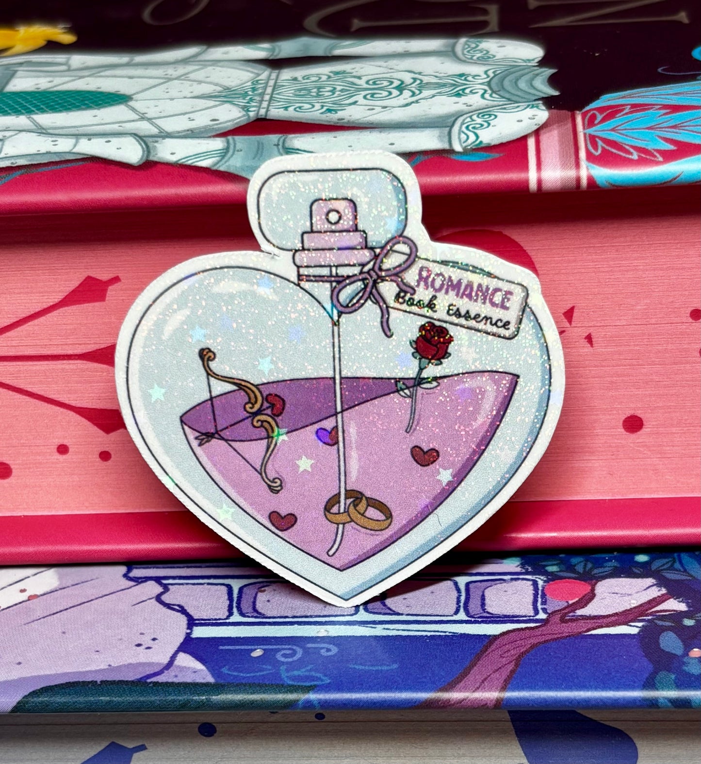 Mini Romance Book Essence Potion Bottle Sticker