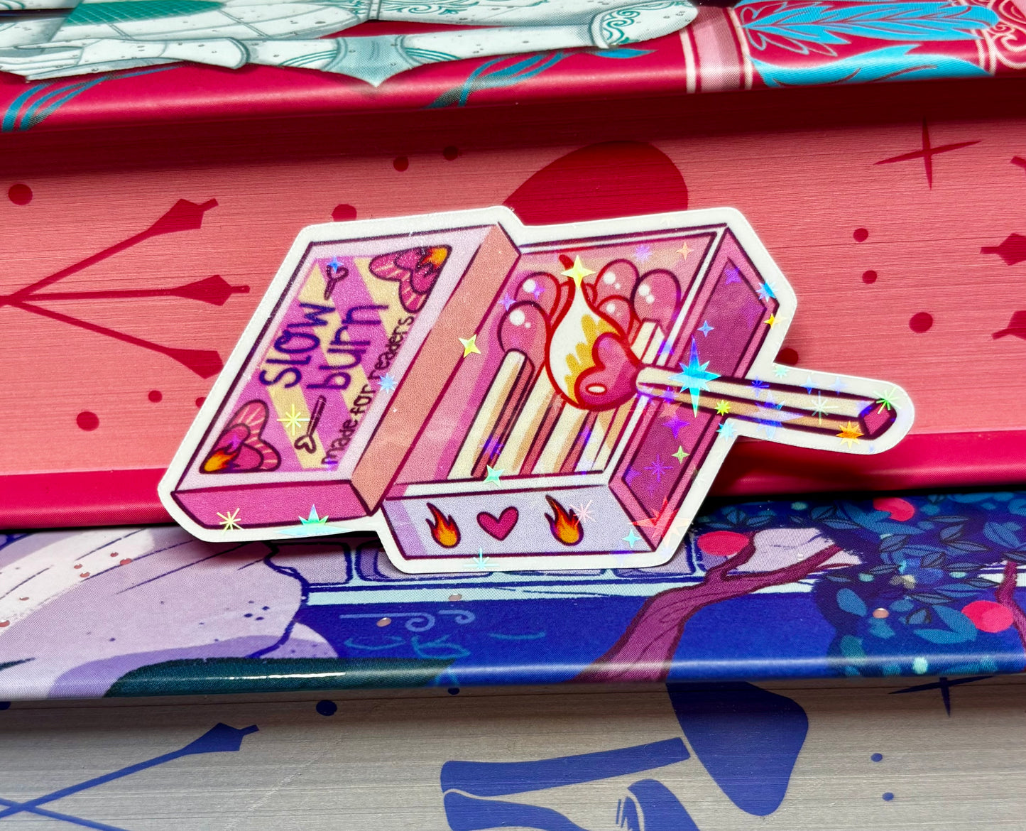 Mini Cute Slow Burn Matches Sticker