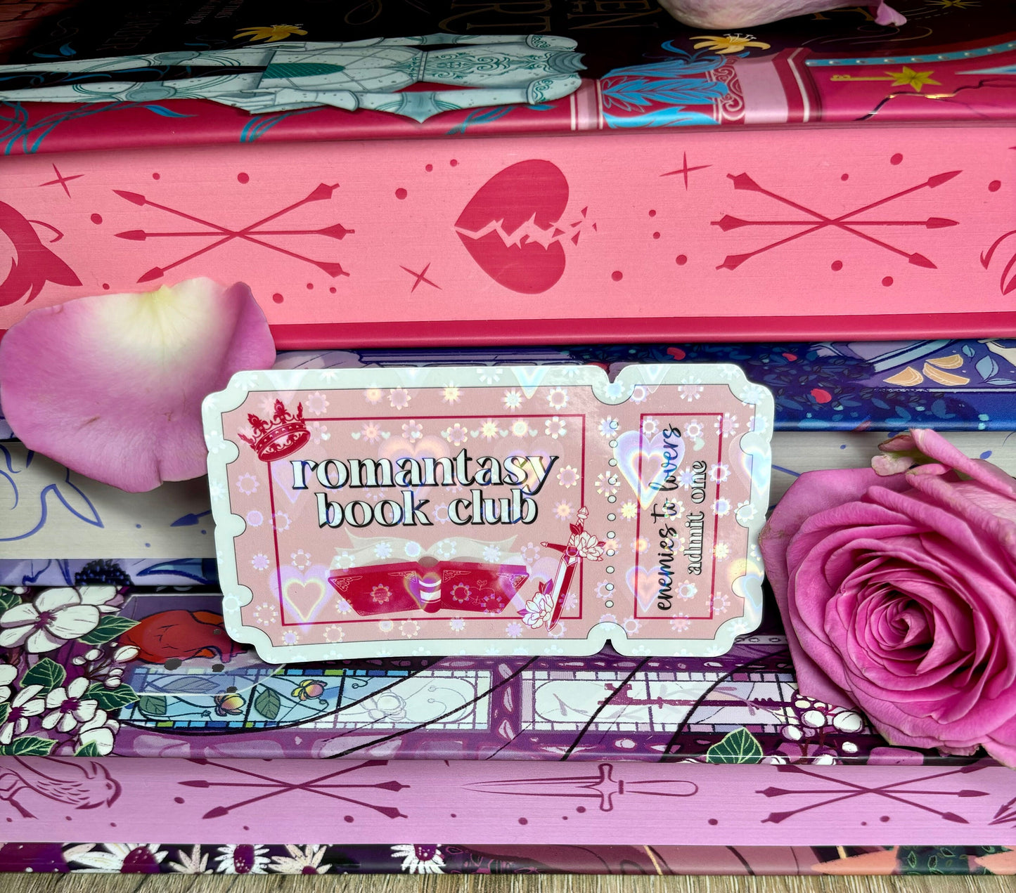 Romantasy Book Club Ticket Sticker