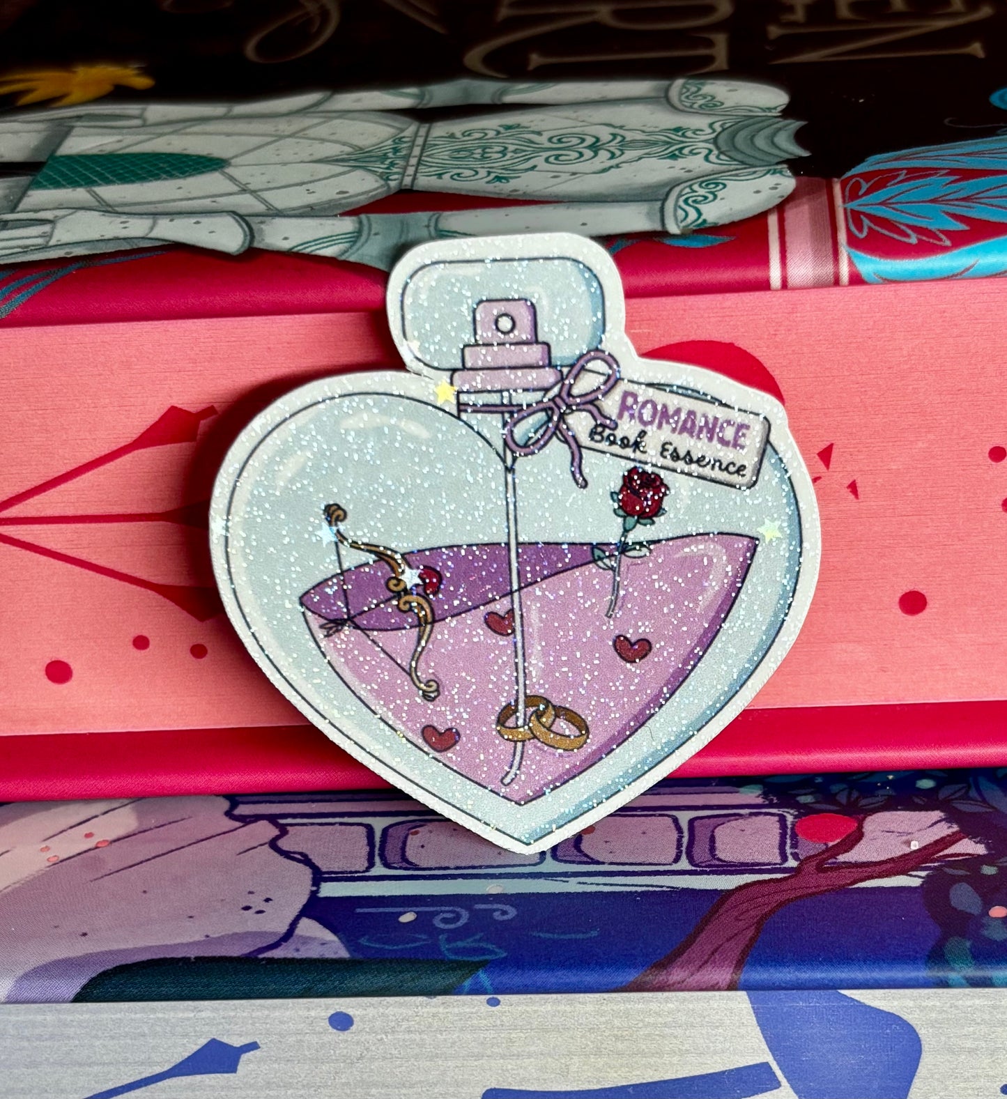 Mini Romance Book Essence Potion Bottle Sticker