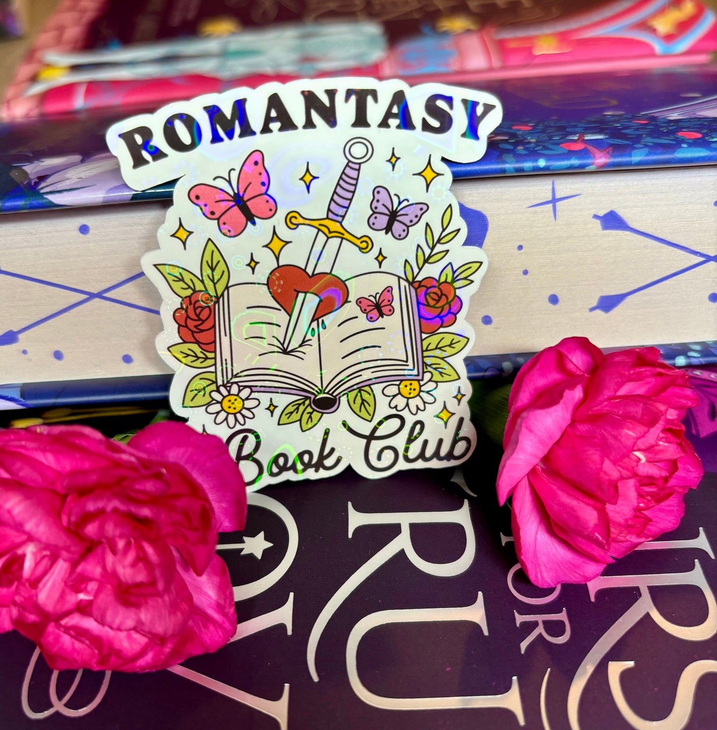 Mini Romantasy Book Club Sticker