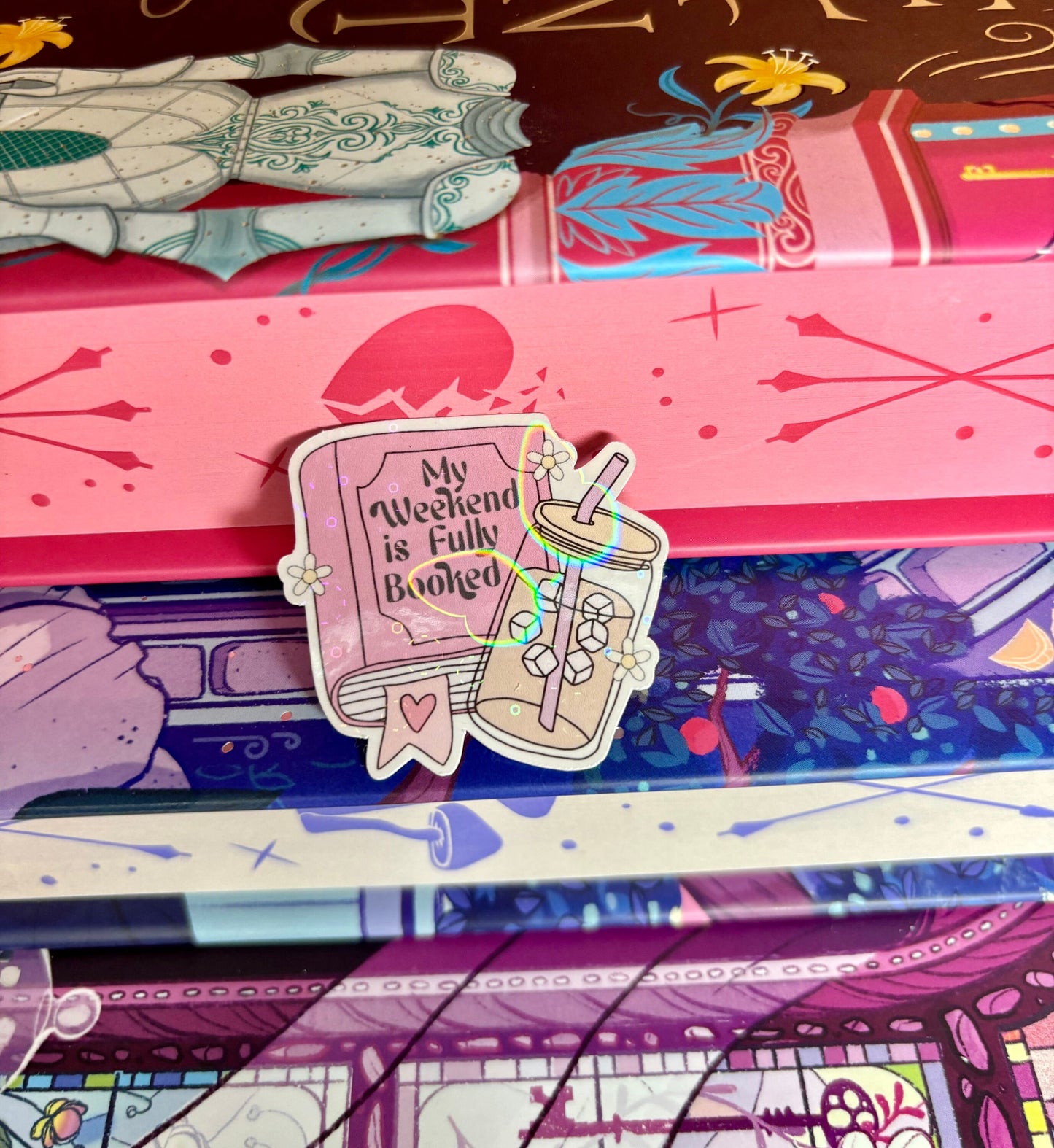 Mini My Weekend Is Fully Booked Sticker