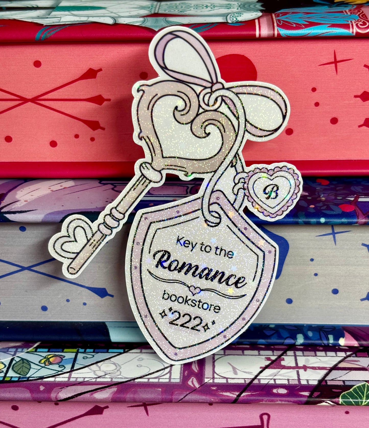 Key To The Romance Bookstore Sticker