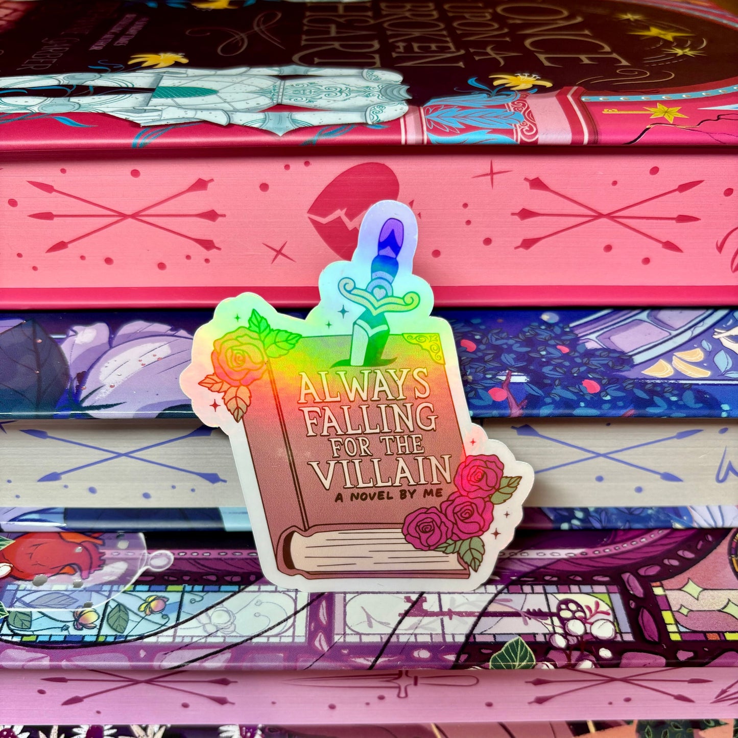 Always Falling For The Villain Sticker