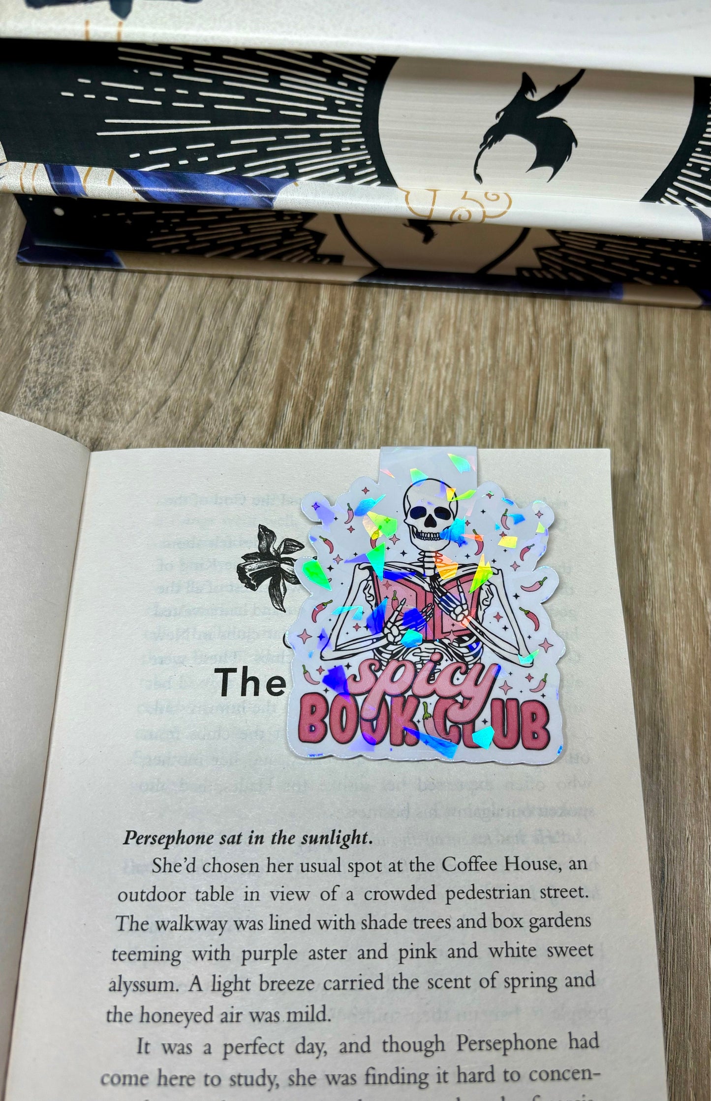 Spicy Book Club Skeleton Magnetic Bookmark