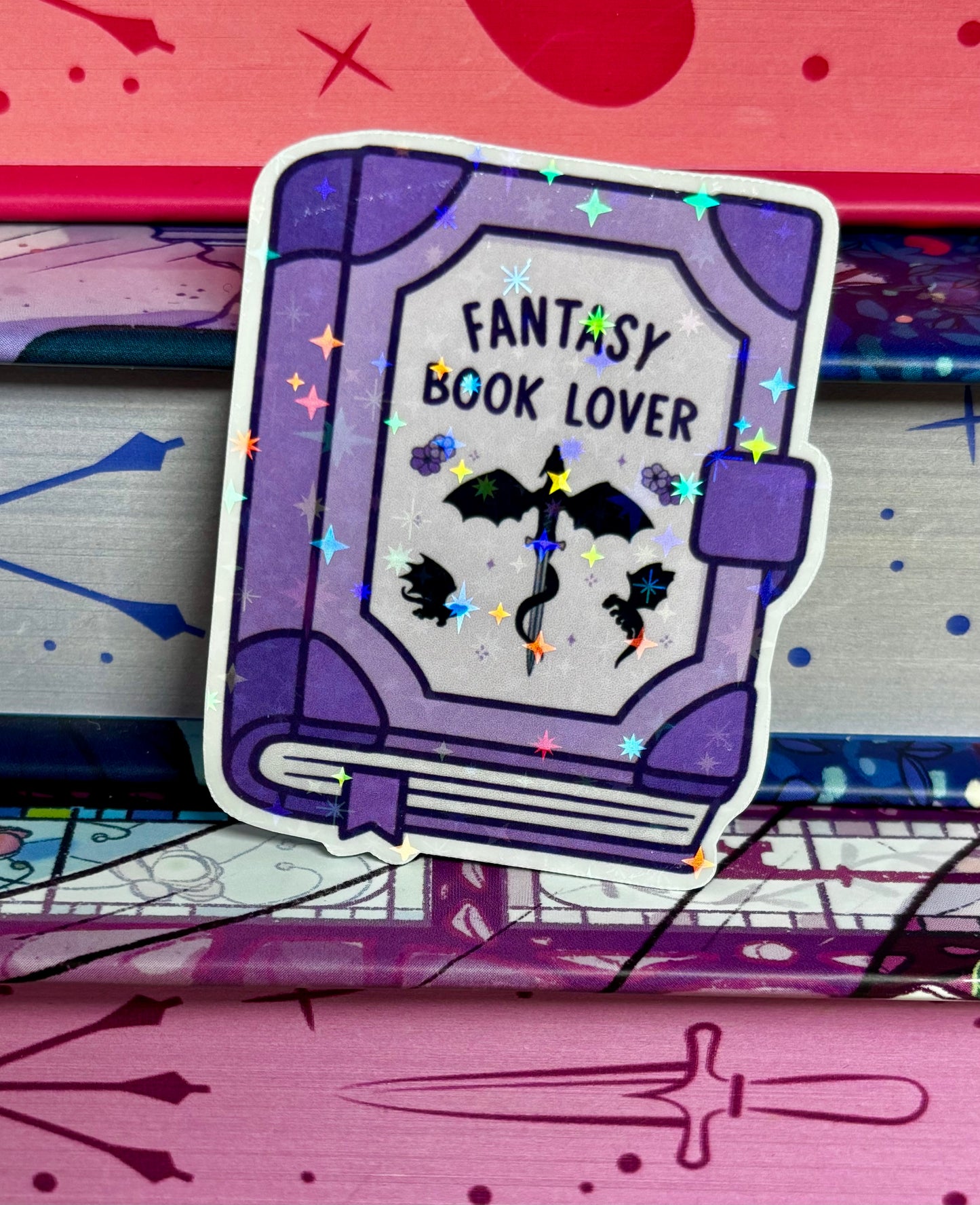Mini Fantasy Book Lover Sticker