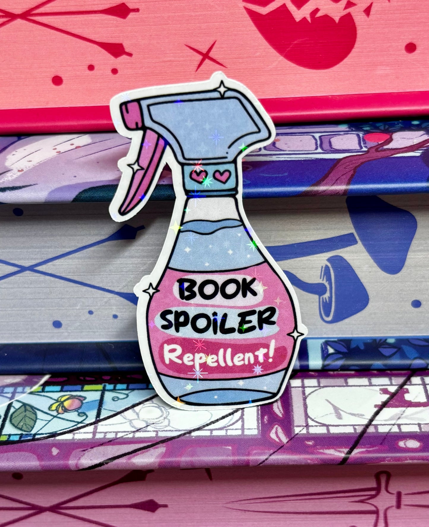 Mini Book Spoiler Repellent Sticker