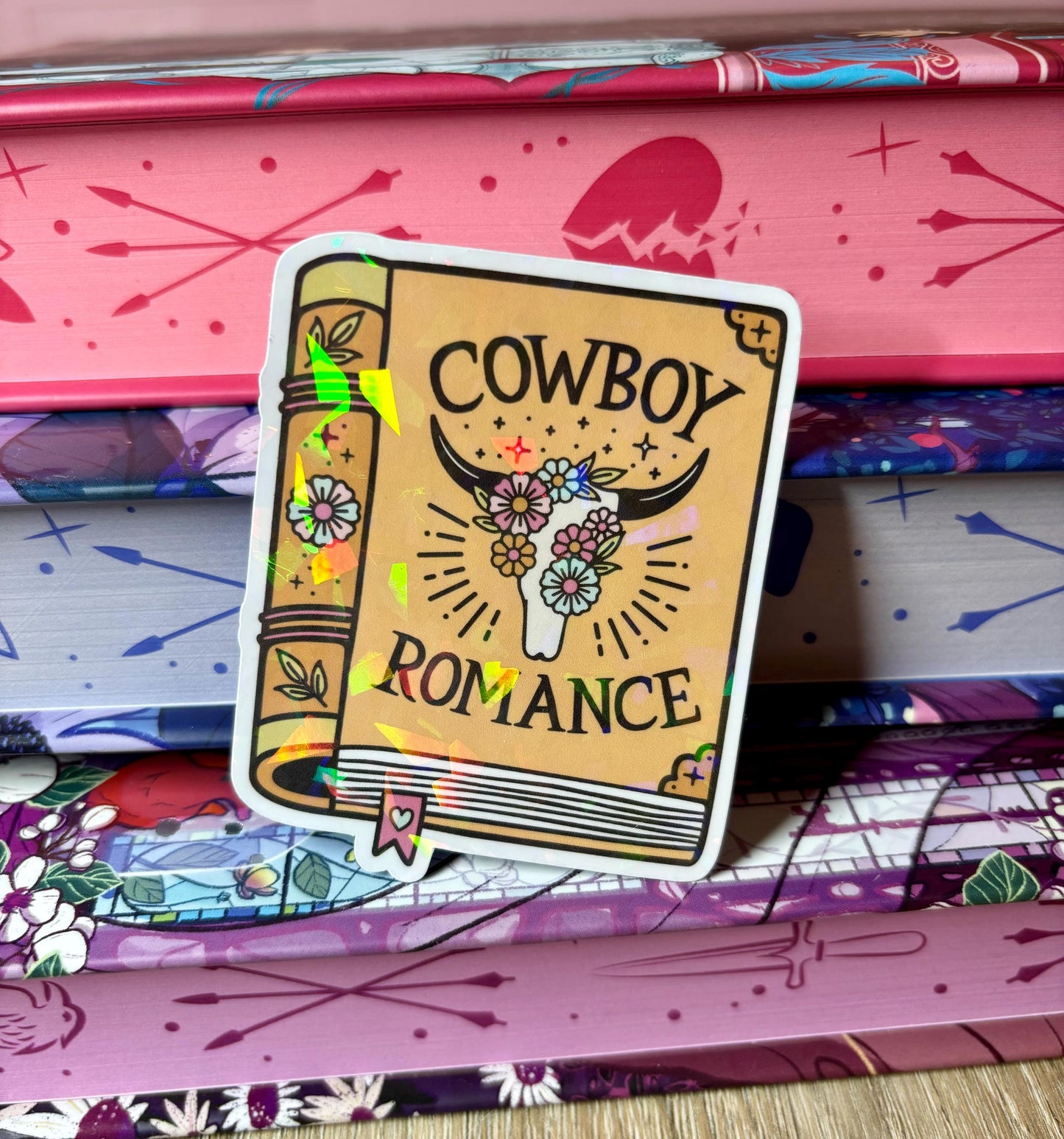 Cowboy Romance Book Sticker