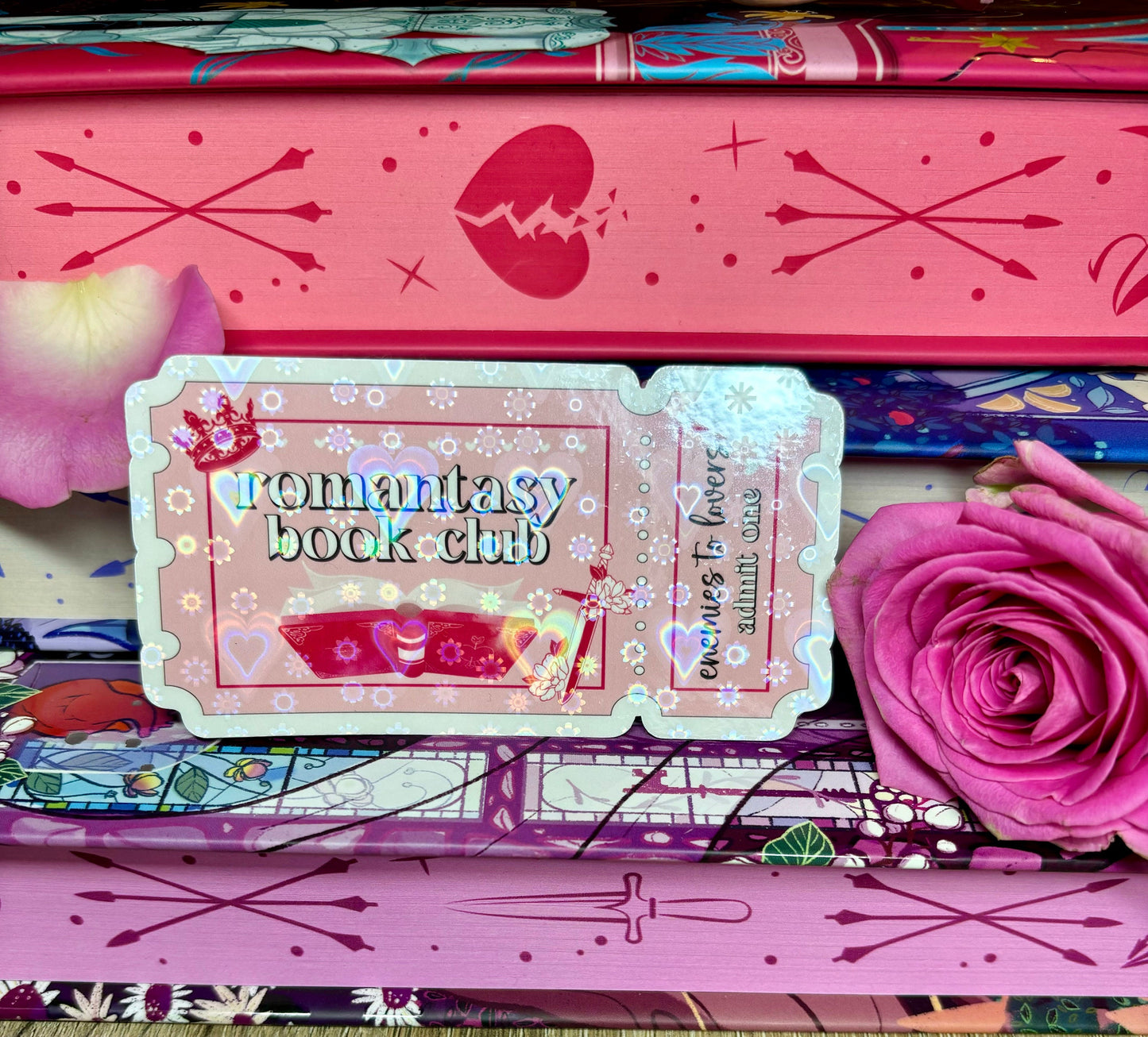 Romantasy Book Club Ticket Sticker