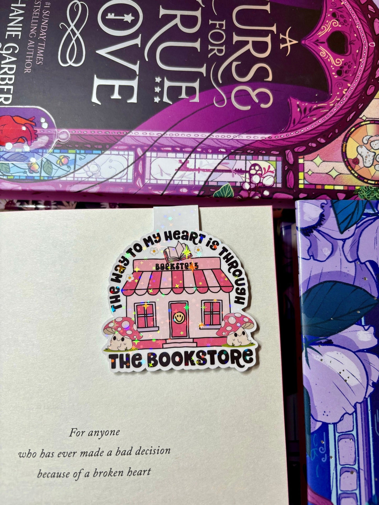 The Way To My Heart Is Through The Bookstore Magnetic Bookmark