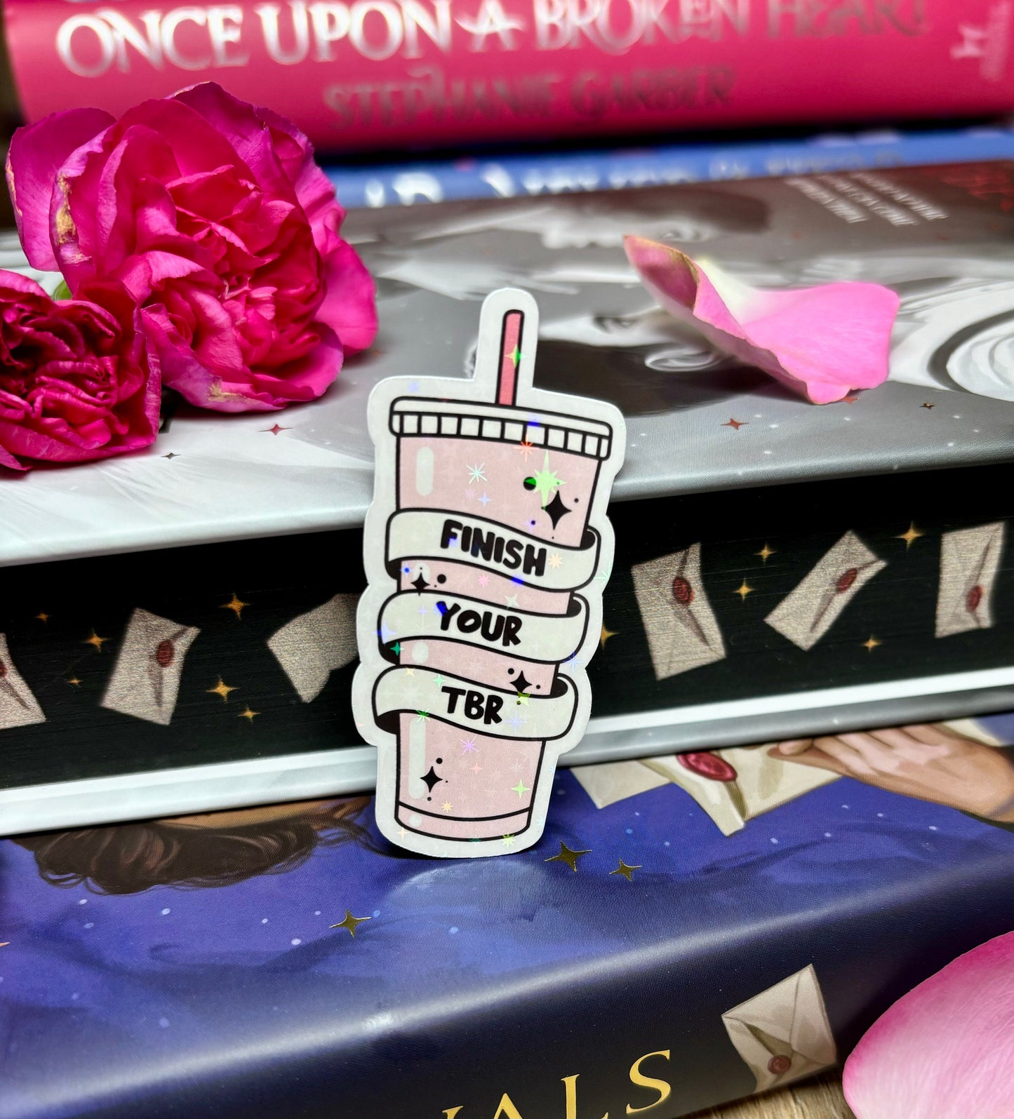 Mini Finish Your TBR Cold Cup Sticker