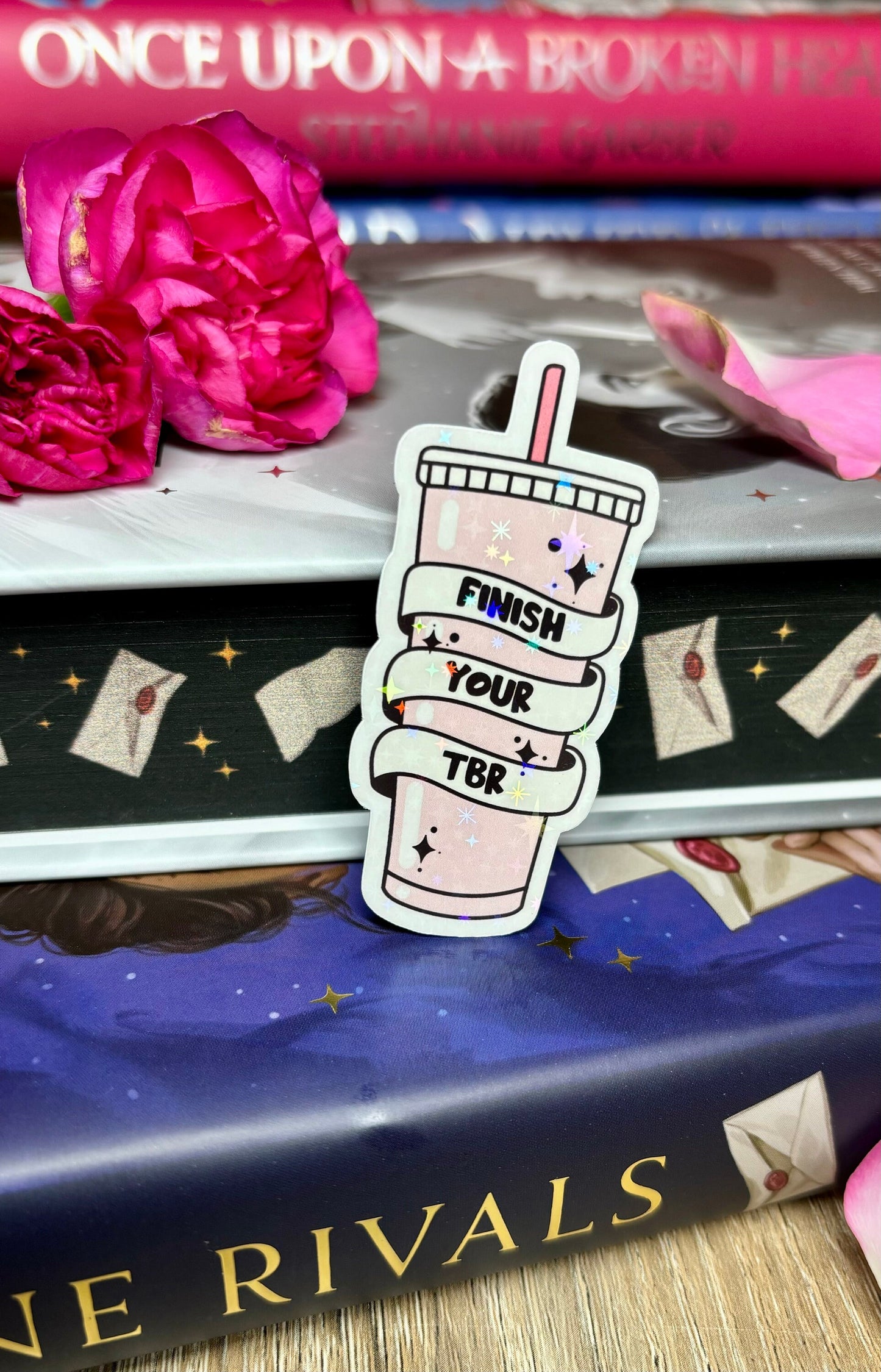 Mini Finish Your TBR Cold Cup Sticker