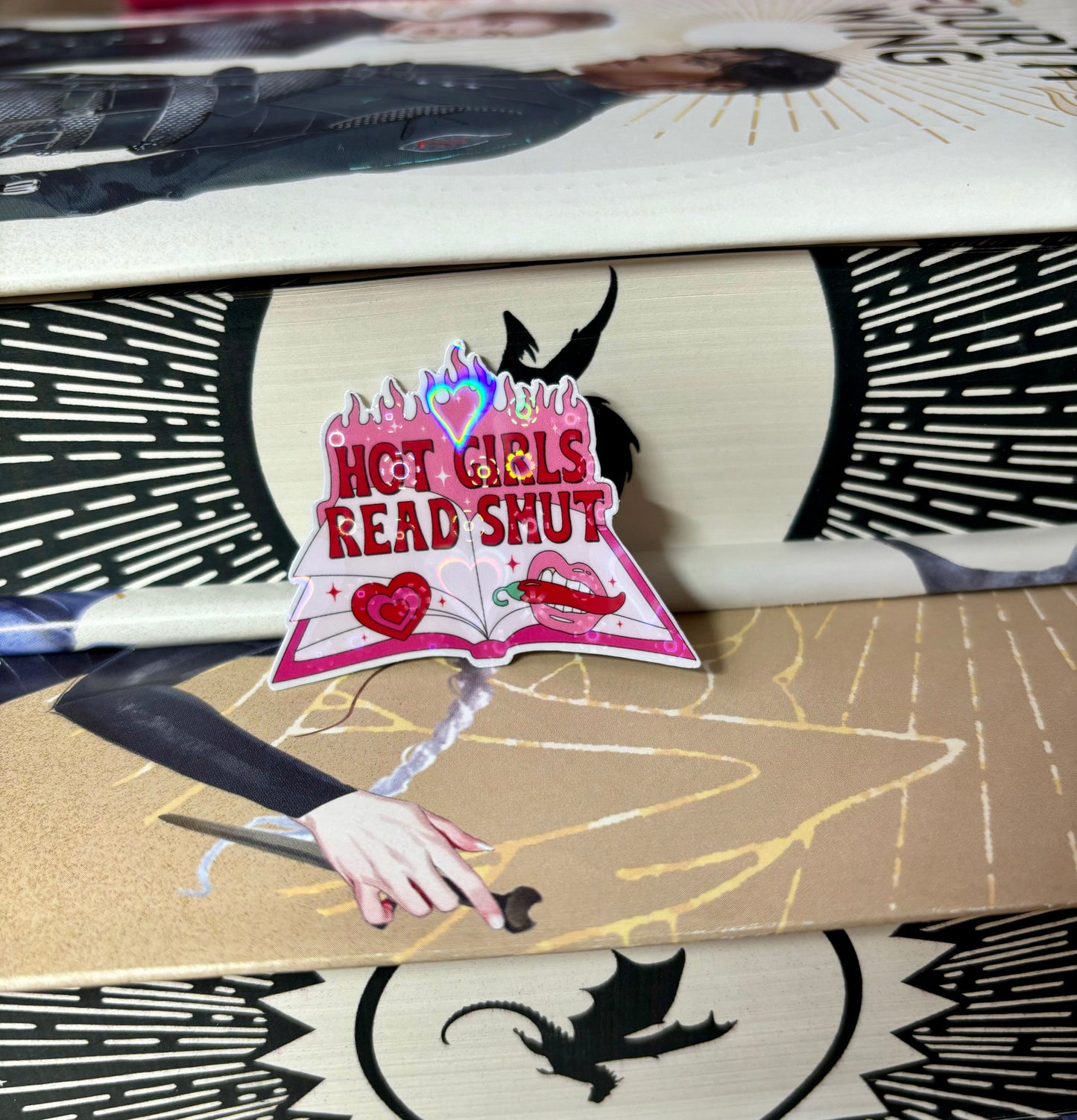 Mini Hot Girls Read Smut Sticker