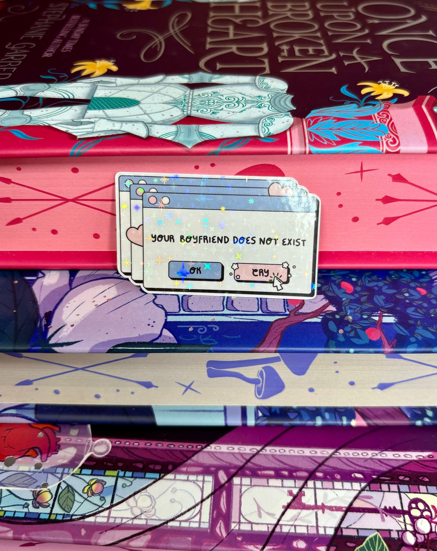 Mini Your Boyfriend Does Not Exist Error Message Sticker