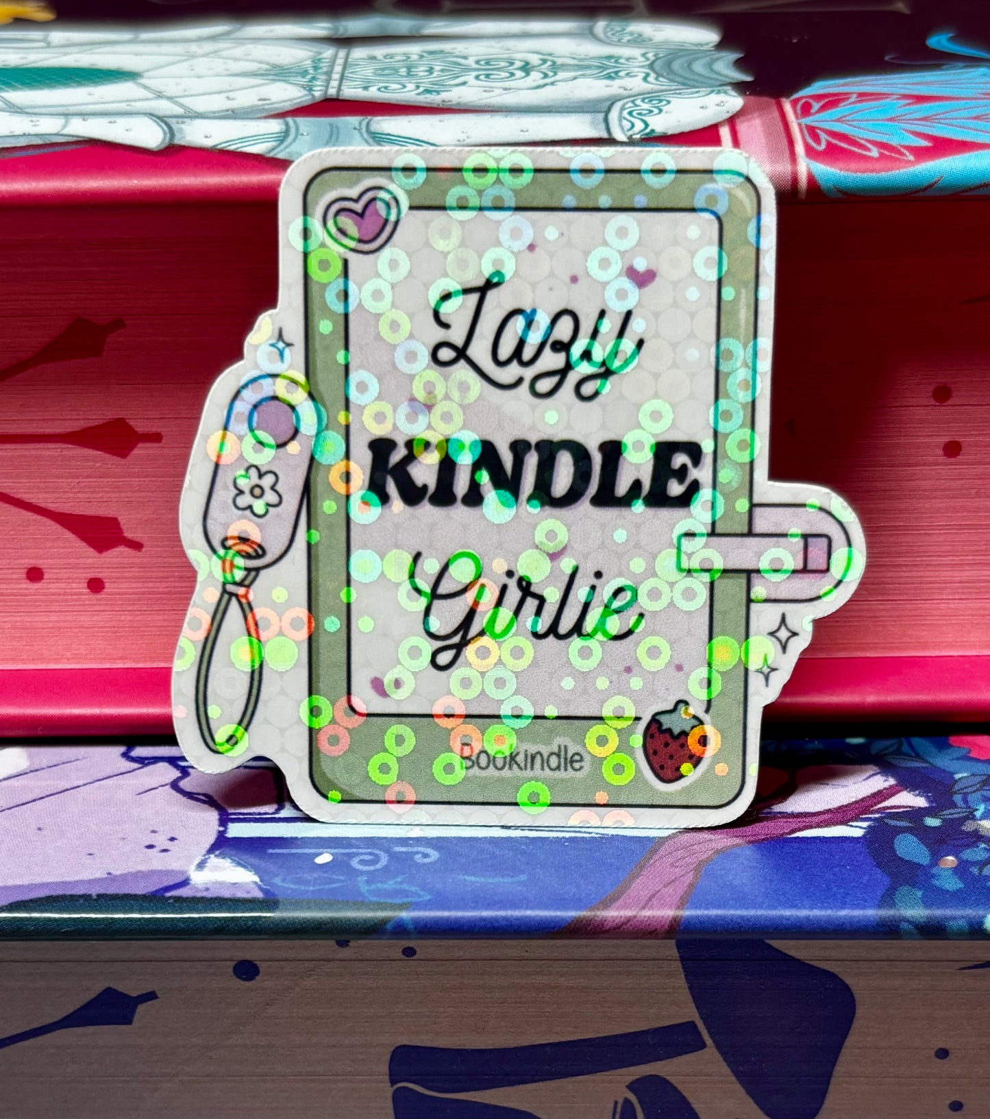 Mini Lazy Kindle Girlie Sticker