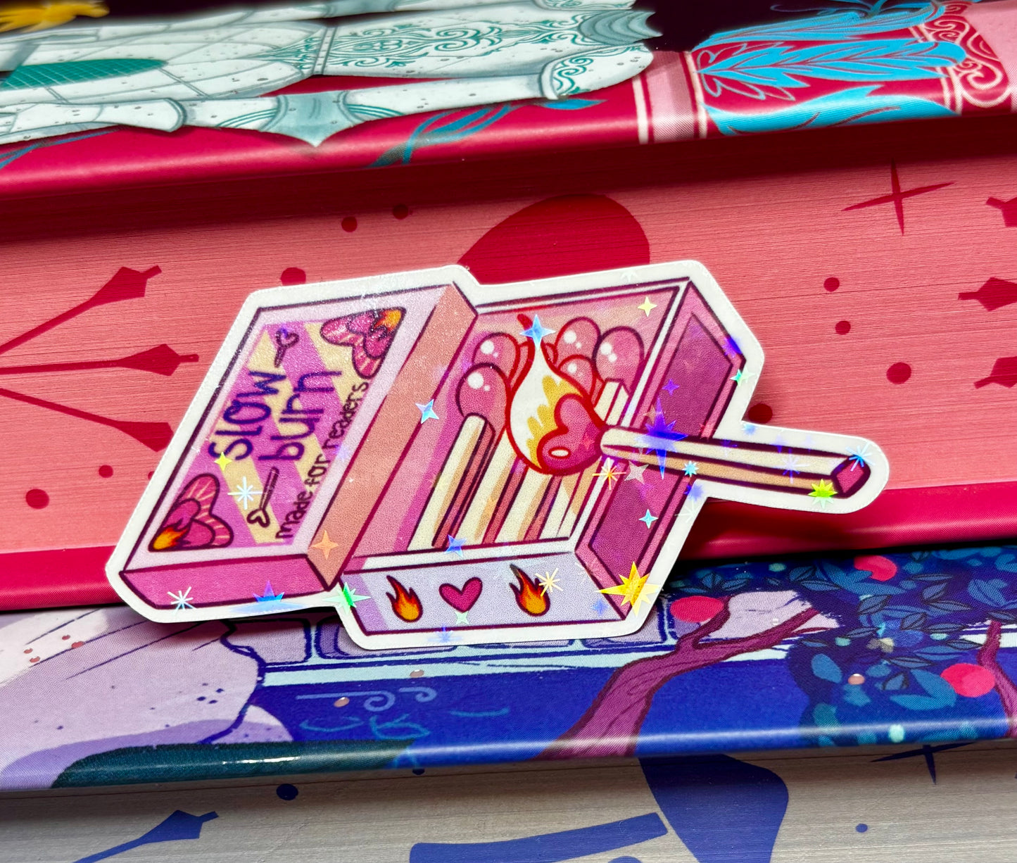 Mini Cute Slow Burn Matches Sticker