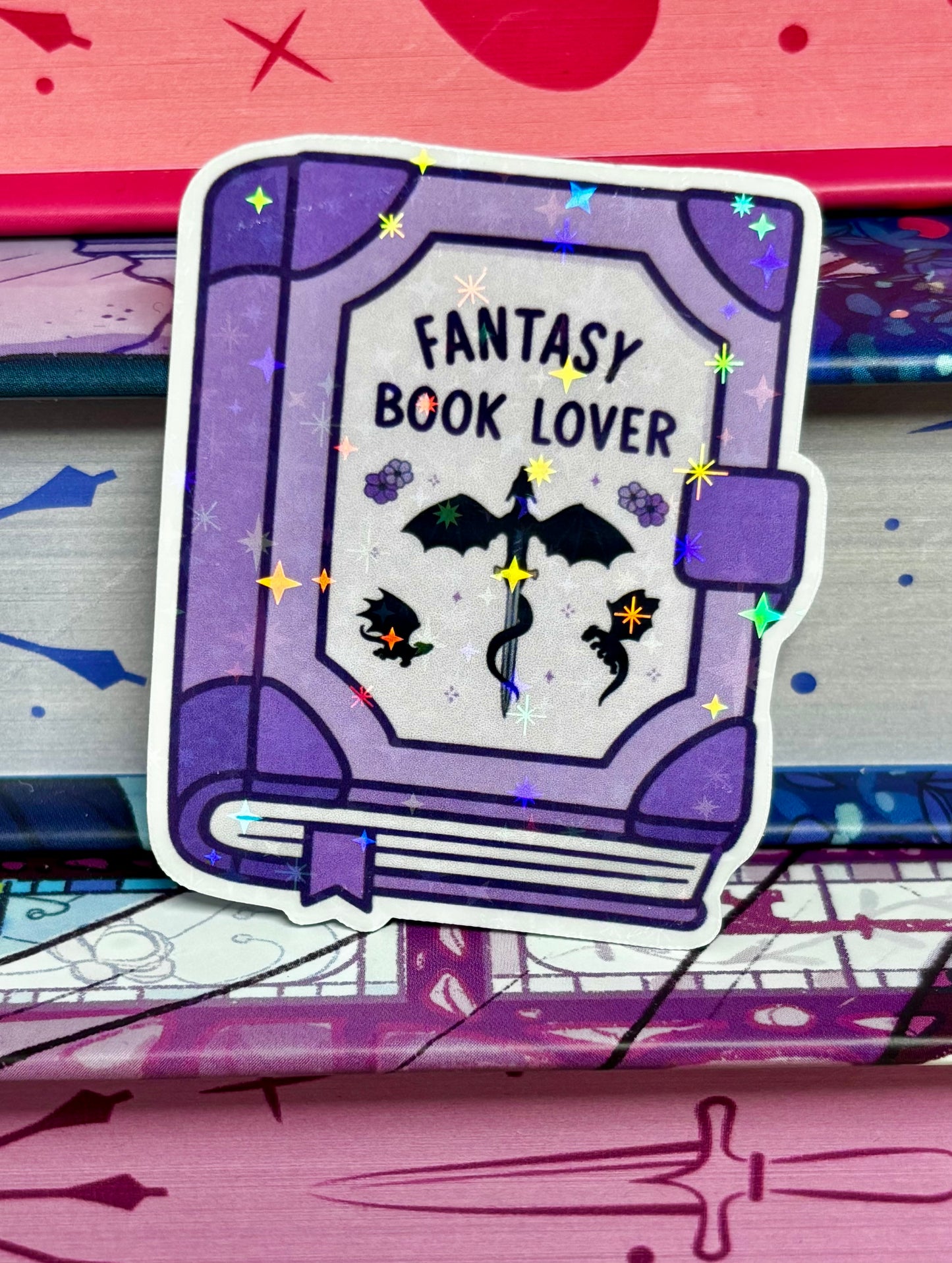 Mini Fantasy Book Lover Sticker
