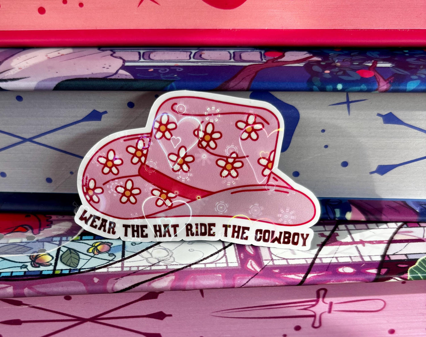 Mini Wear The Hat Ride The Cowboy Sticker