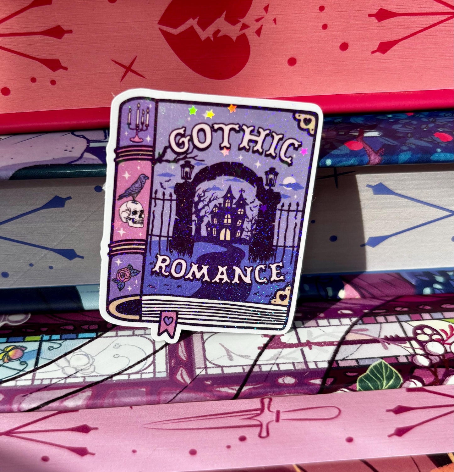 Mini Gothic Romance Book Sticker