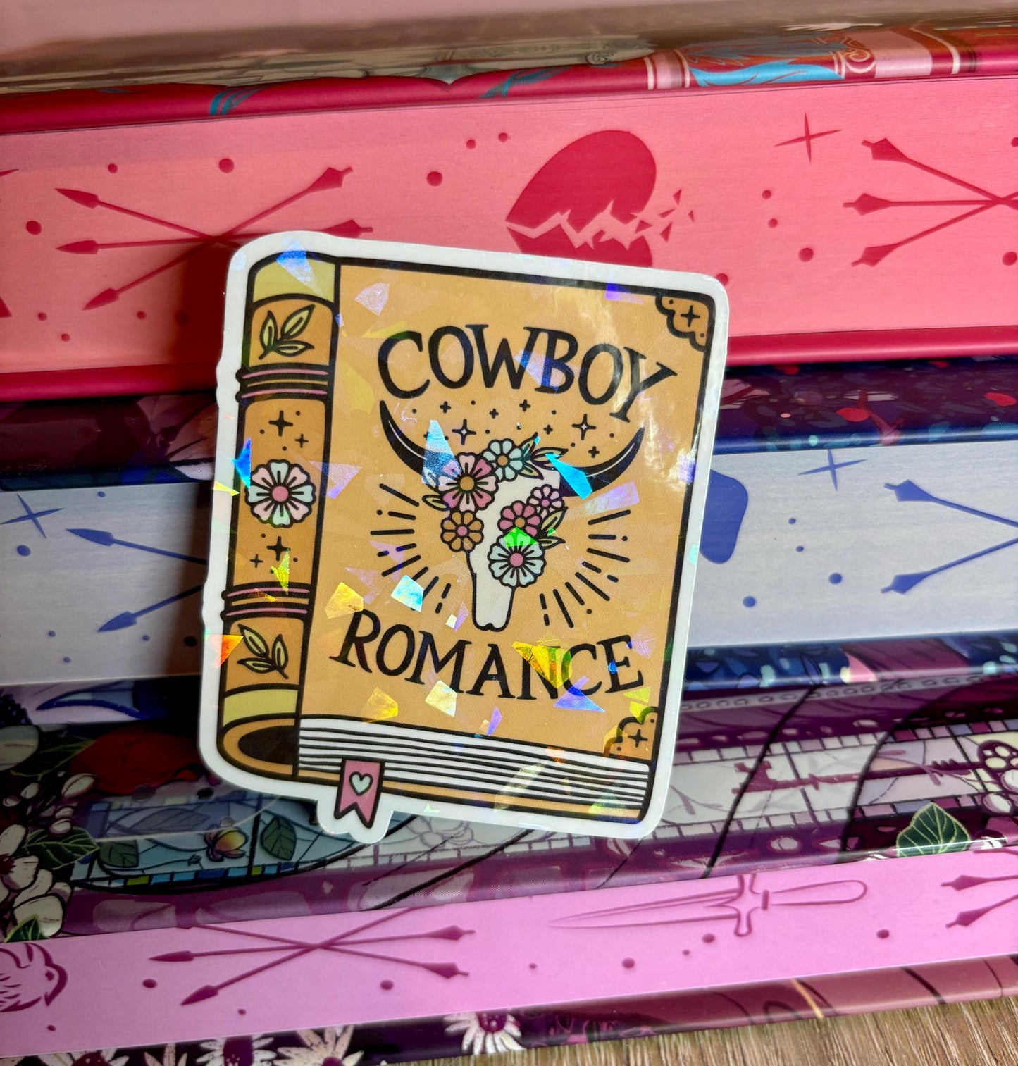 Cowboy Romance Book Sticker