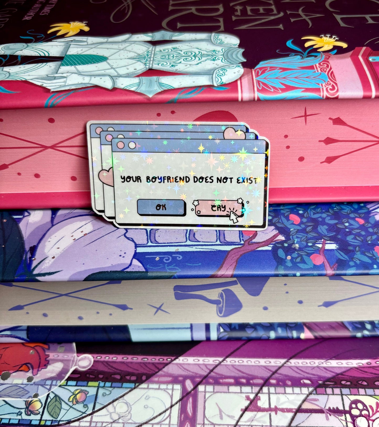 Mini Your Boyfriend Does Not Exist Error Message Sticker