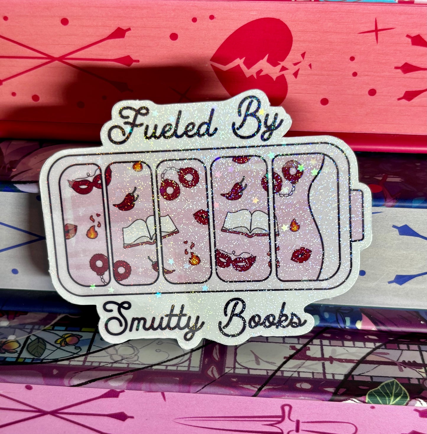 Fueled By Smutty Books Sticker