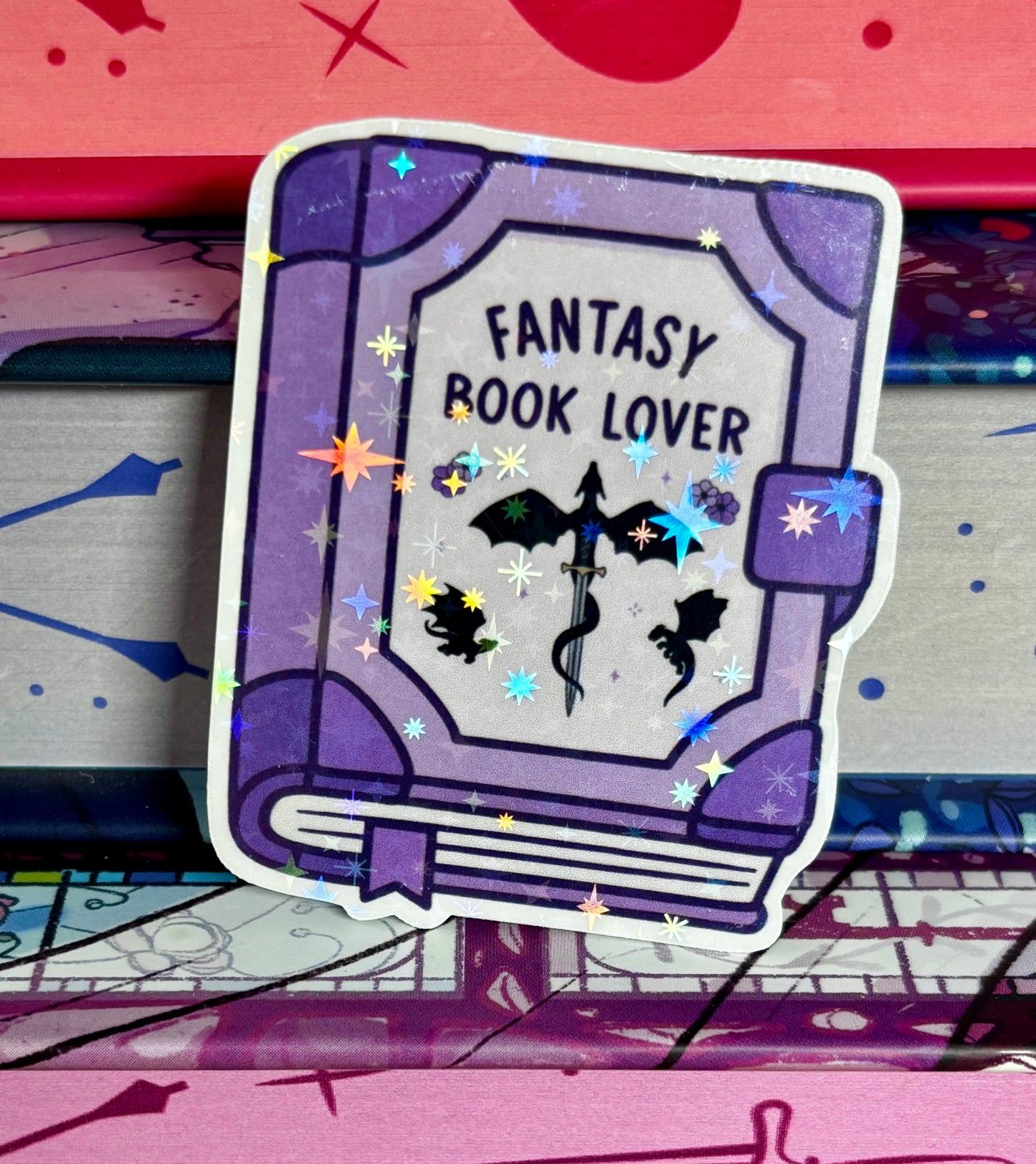 Mini Fantasy Book Lover Sticker