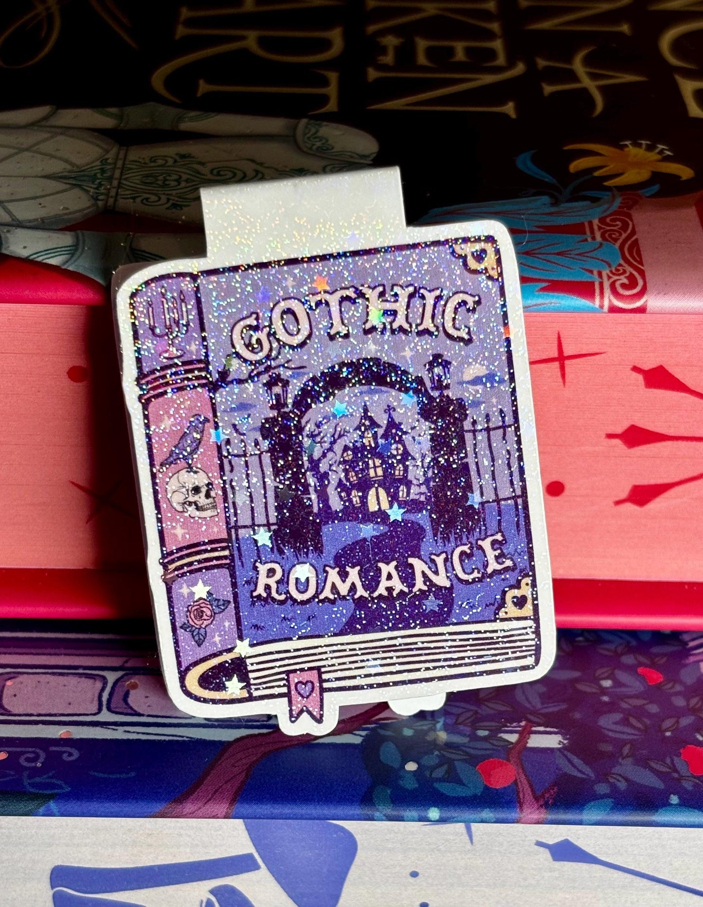 Mini Gothic Romance Book Magnetic Bookmark