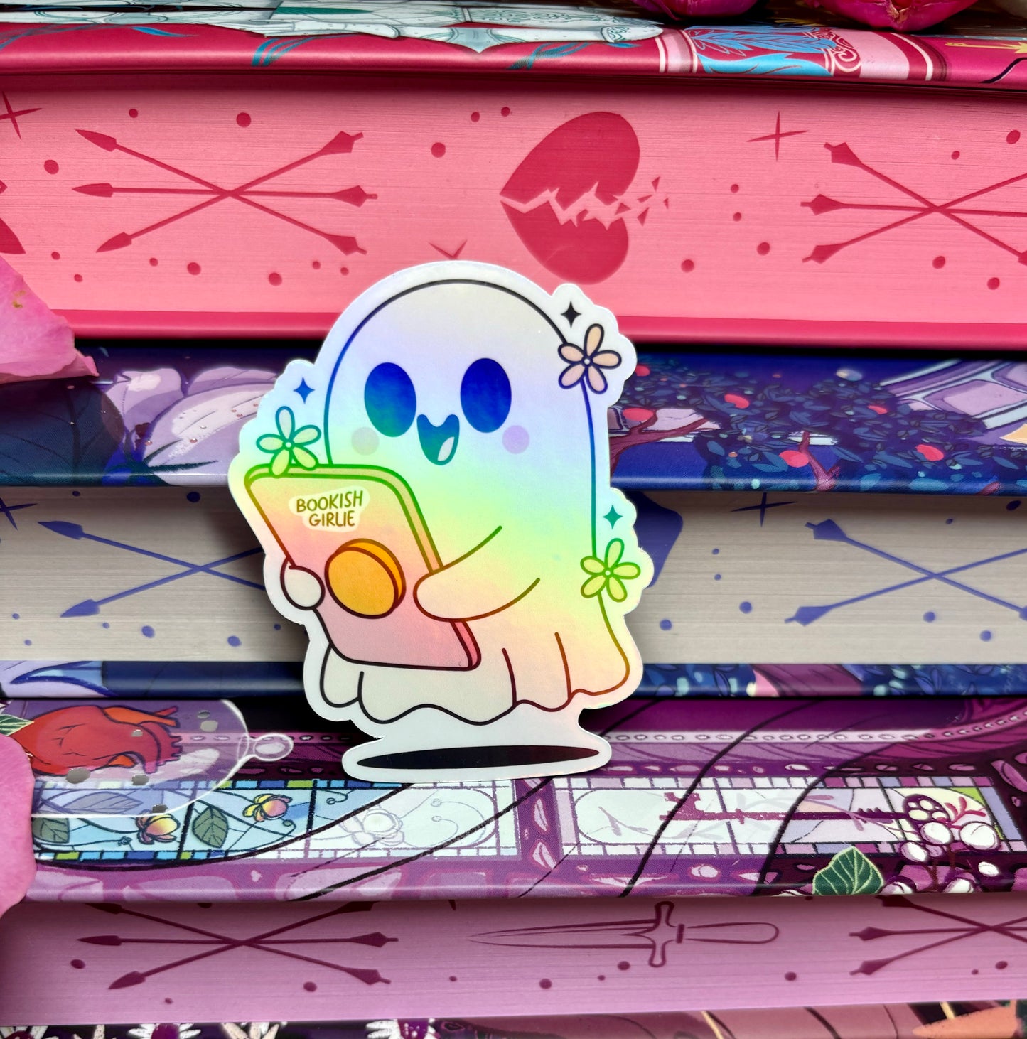 Bookish Girlie Kindle Ghost Sticker