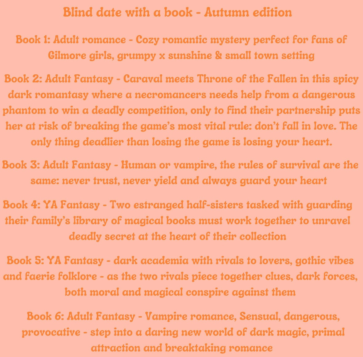 Blind Date With A Book Box - Autumn Edition