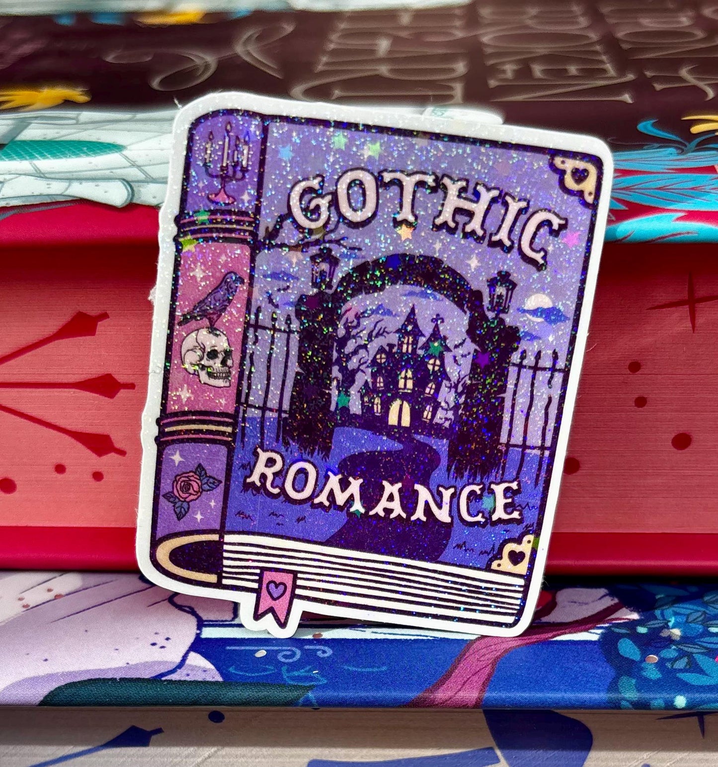 Mini Gothic Romance Book Sticker