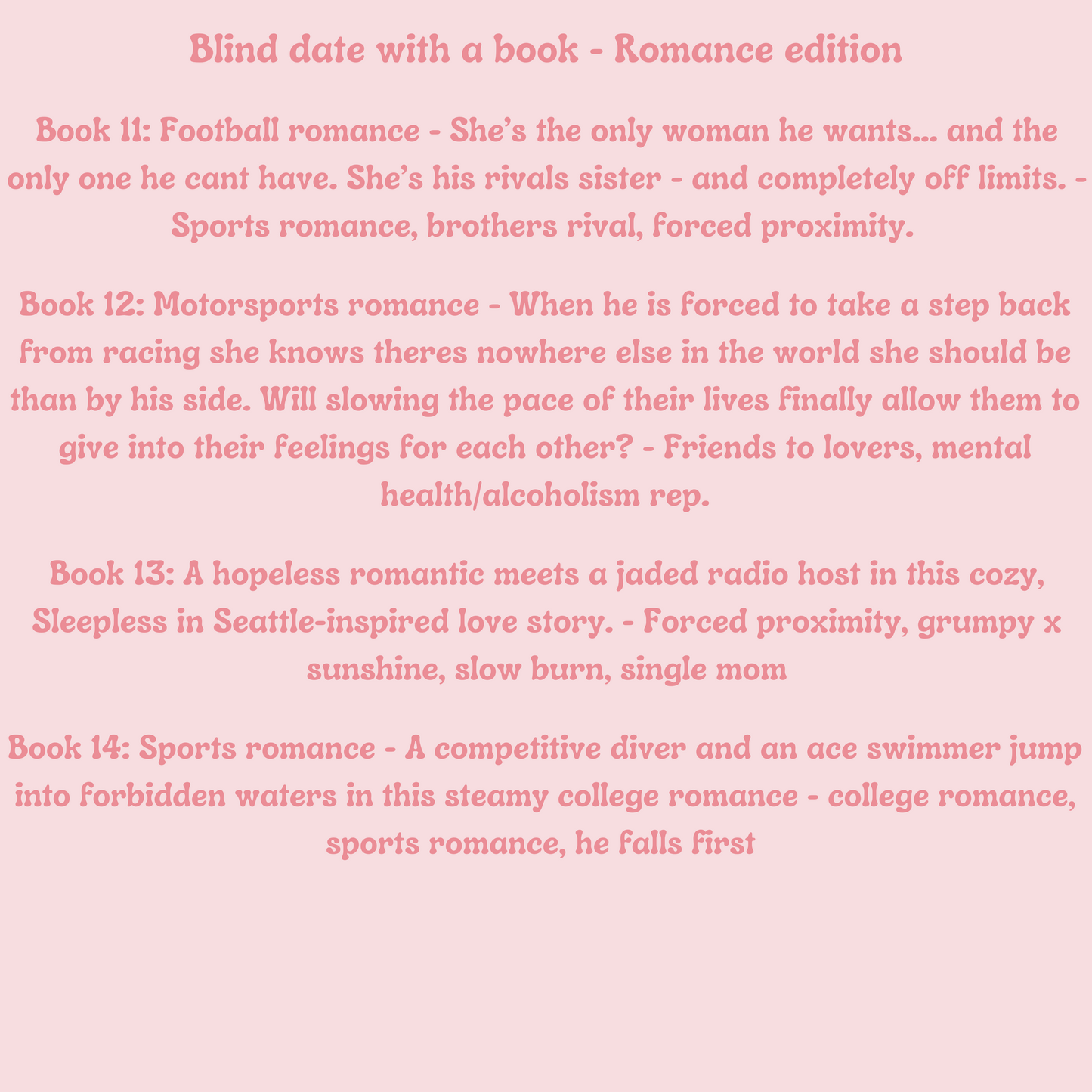 Blind Date With A Book Box - Romance Edition