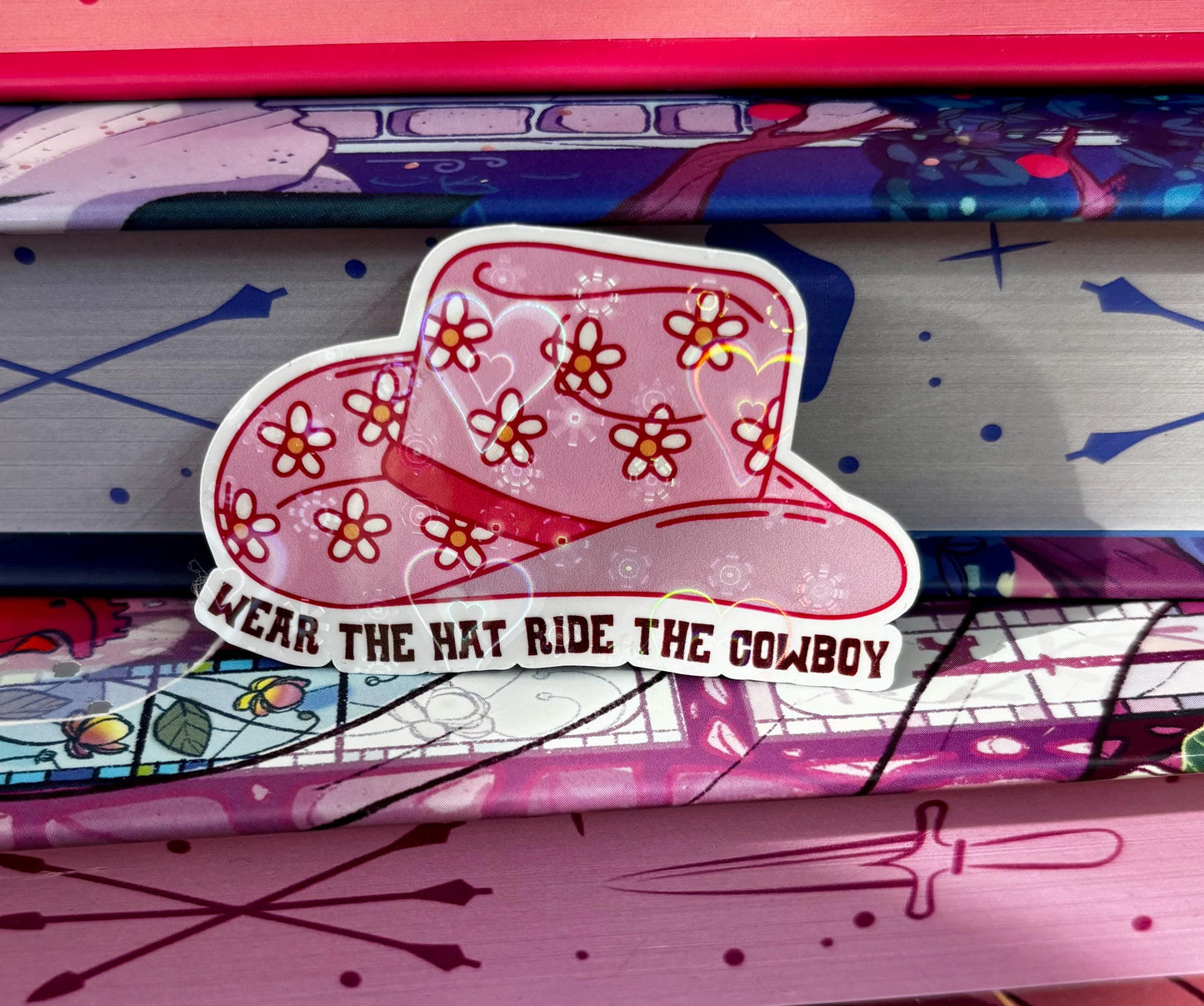 Mini Wear The Hat Ride The Cowboy Sticker