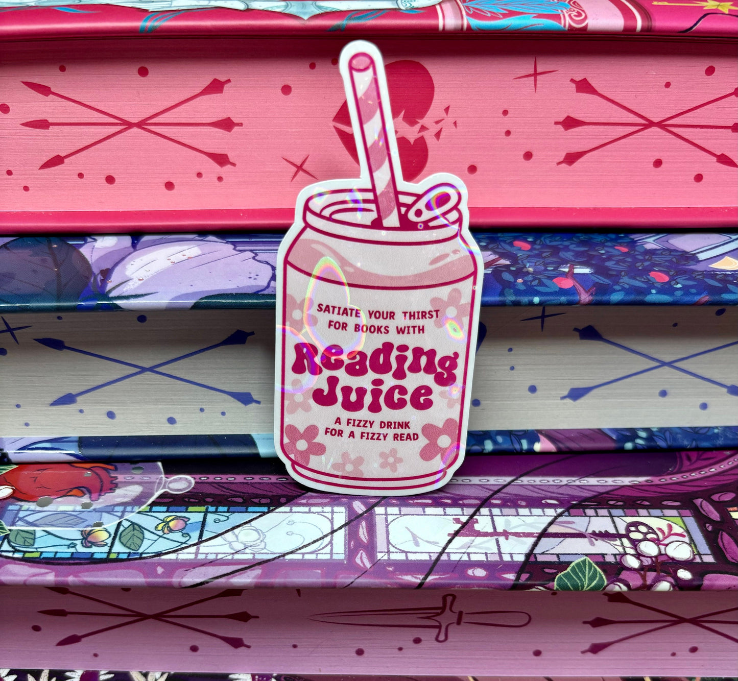 Reading Juice Can Sticker