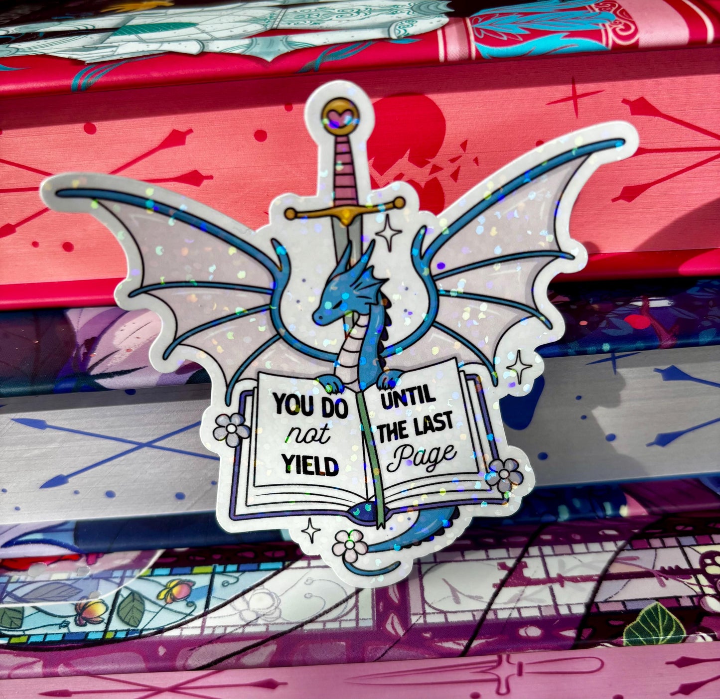 You Do Not Yield Until The Last Page Dragon Sticker