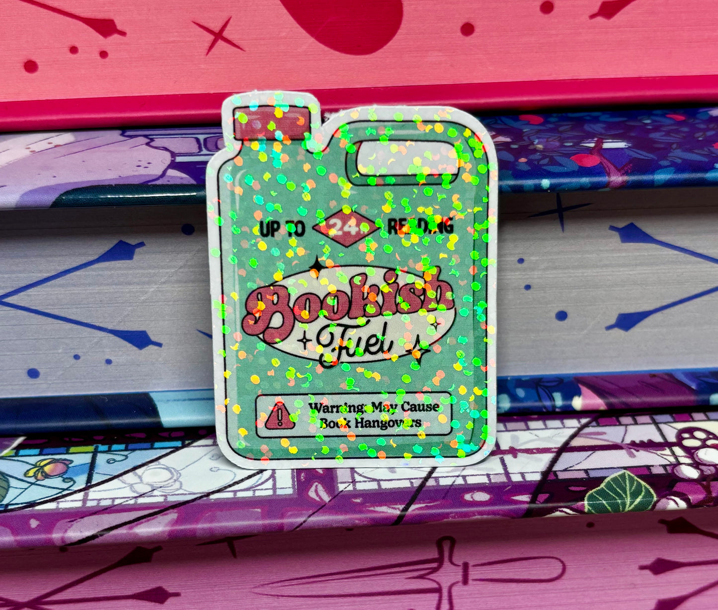 Mini Bookish Fuel Can Sticker