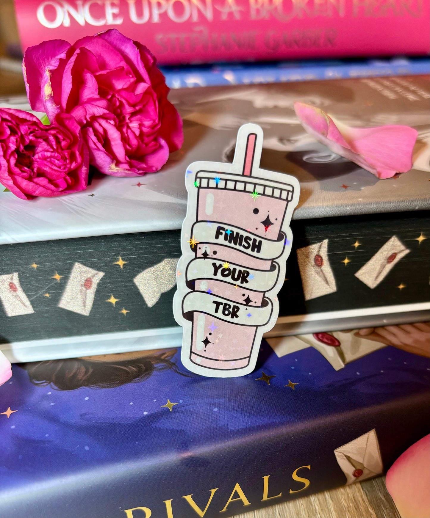 Mini Finish Your TBR Cold Cup Sticker