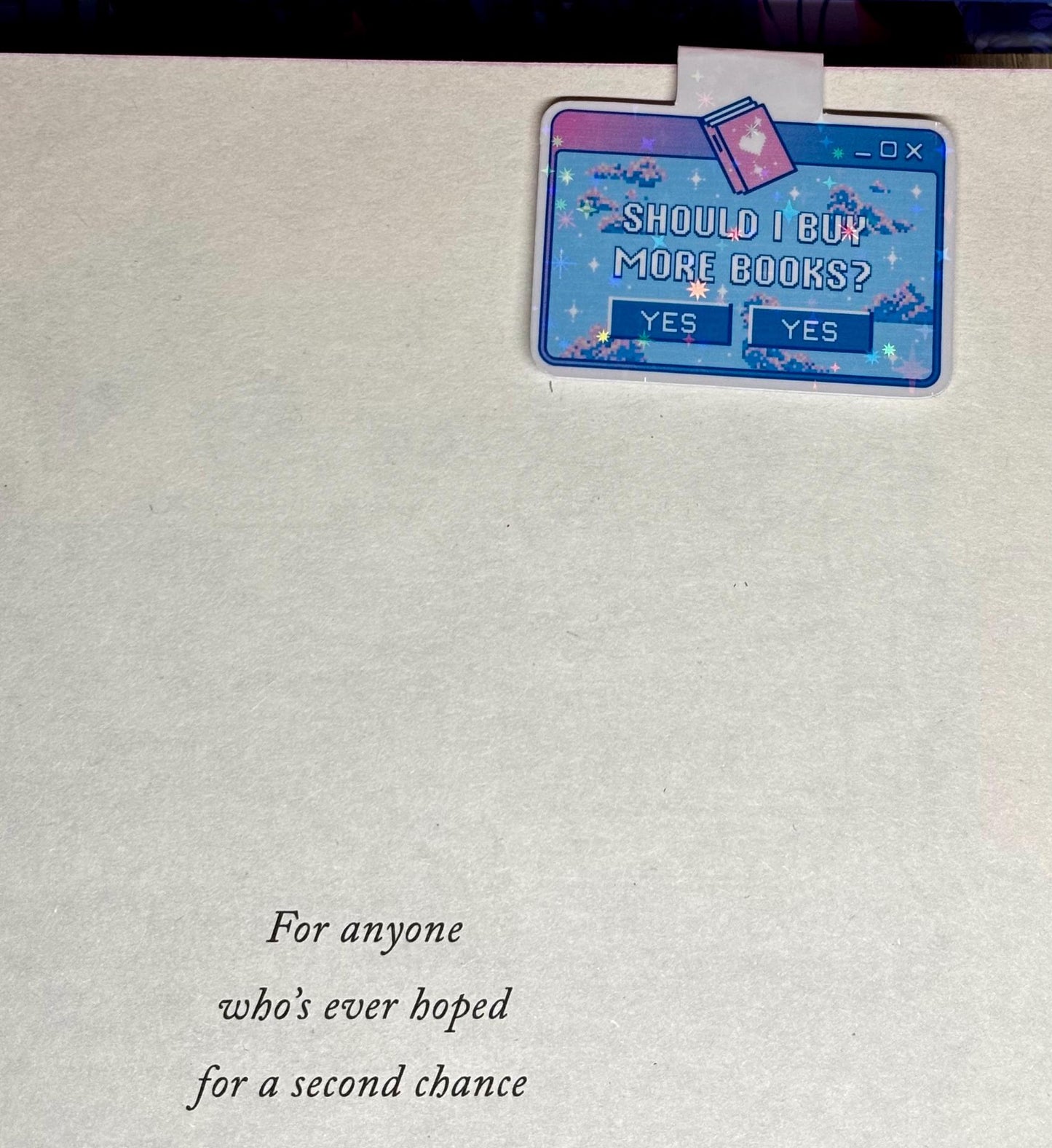 Mini Should I Buy More Books Magnetic Bookmark