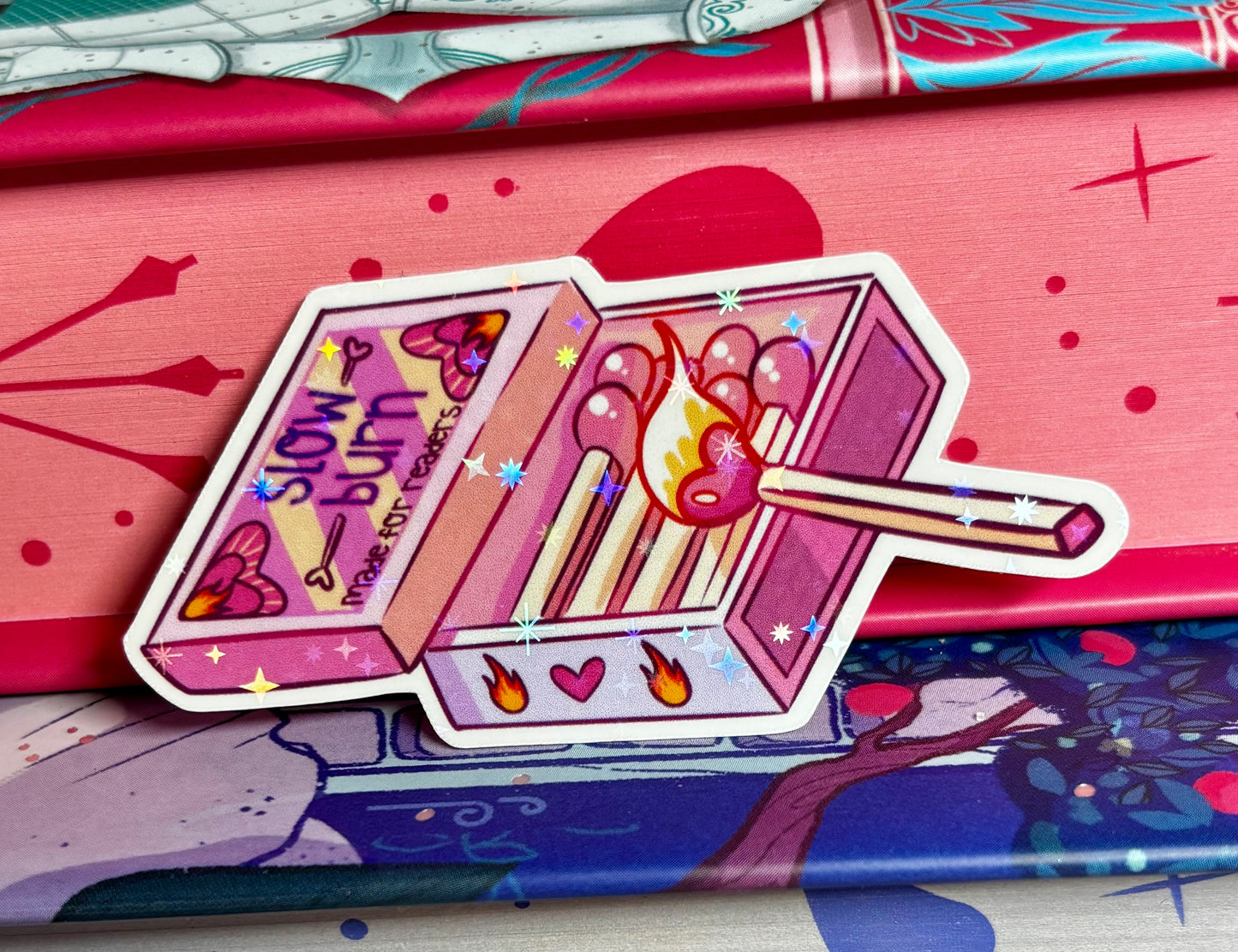Mini Cute Slow Burn Matches Sticker