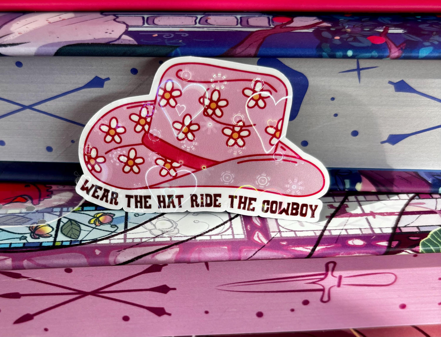 Mini Wear The Hat Ride The Cowboy Sticker