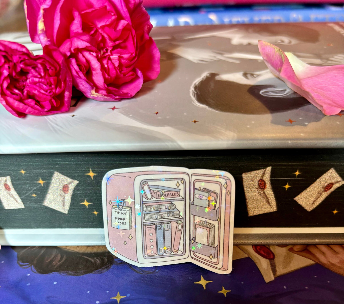 Mini Cute Bookish Fridge Sticker