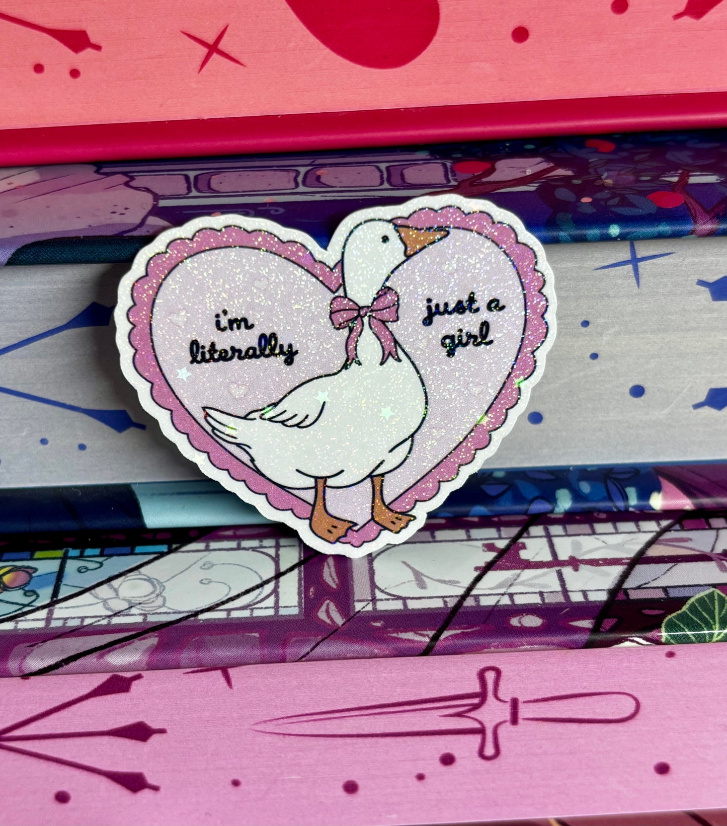 Mini I’m Literally Just A Girl Goose Sticker