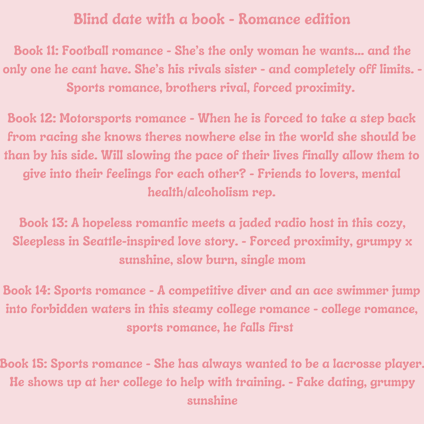Blind Date With A Book Box - Romance Edition