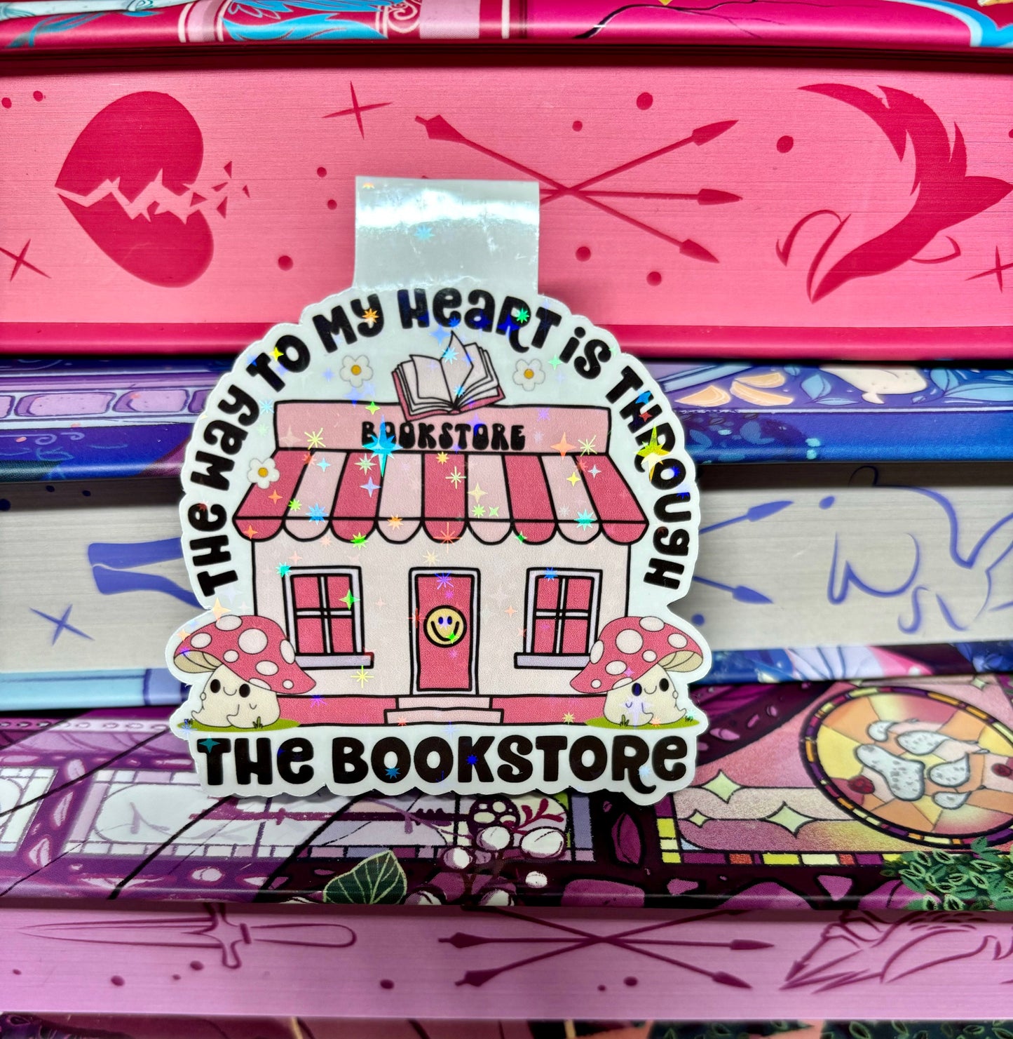The Way To My Heart Is Through The Bookstore Magnetic Bookmark