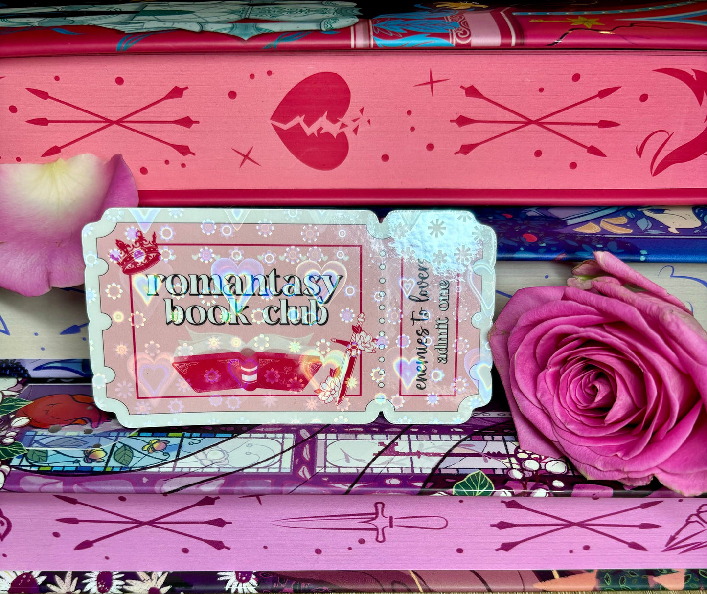 Romantasy Book Club Ticket Sticker