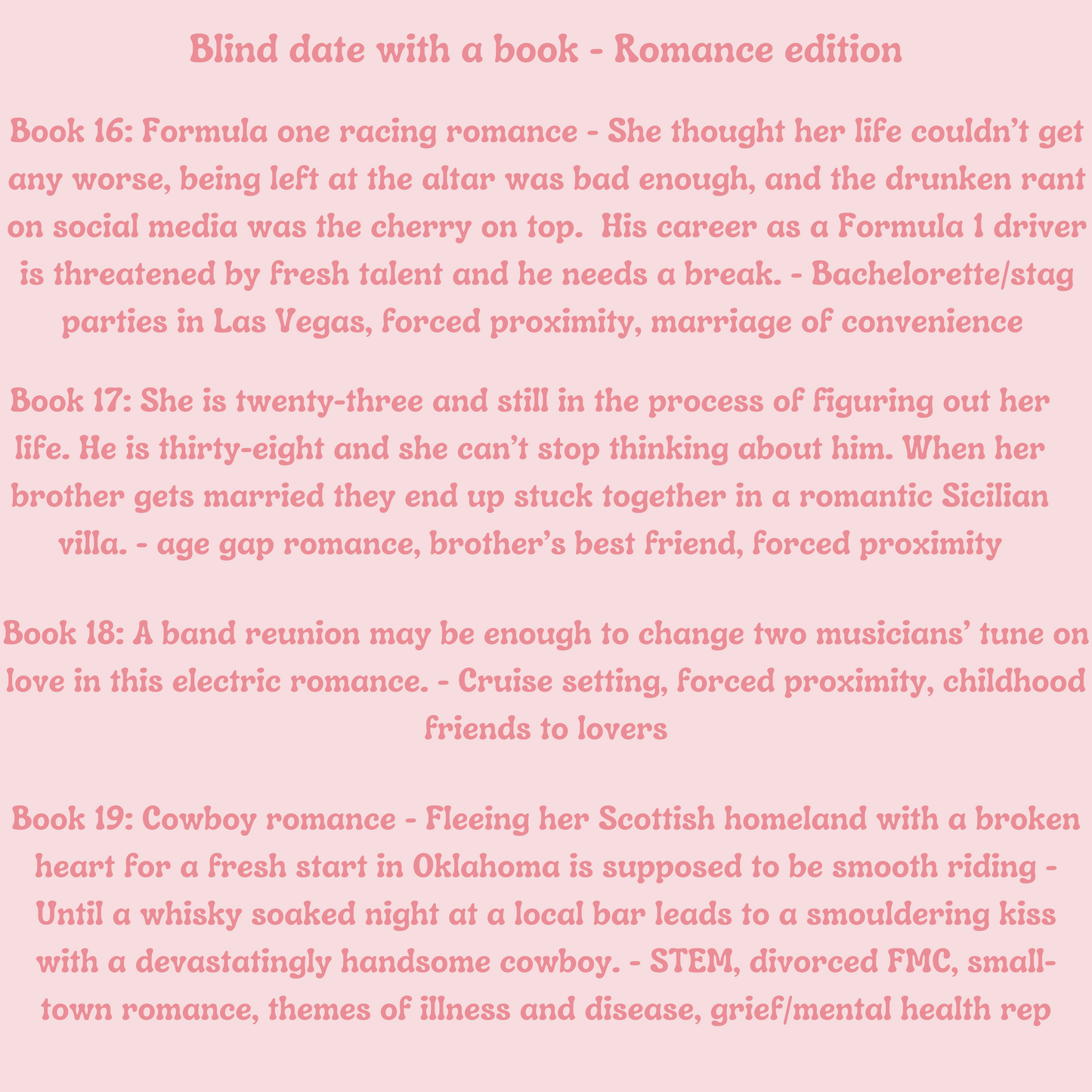 Blind Date With A Book Box - Romance Edition