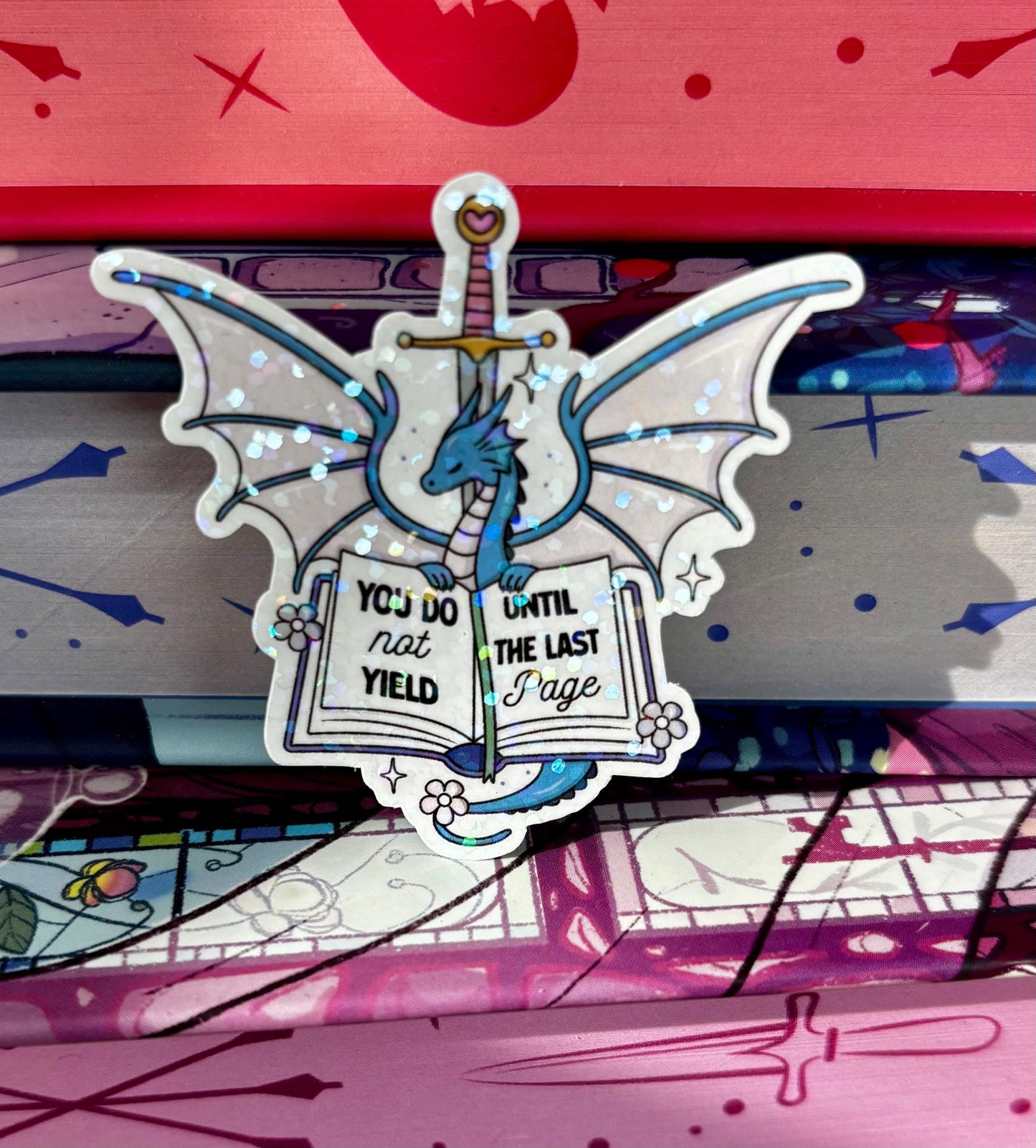 Mini You Do Not Yield Until The Last Page Sticker